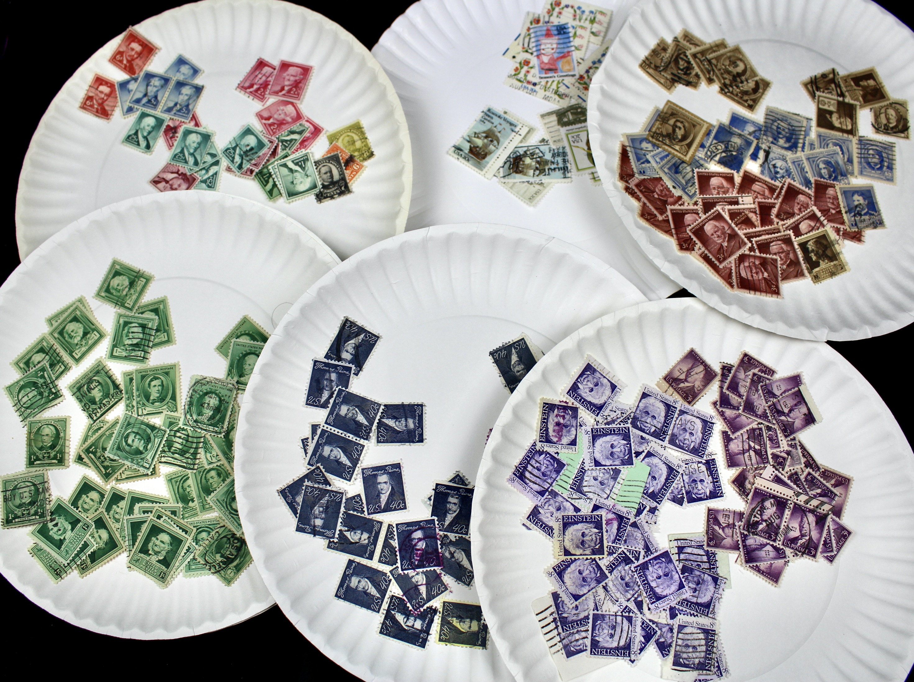 Large Collection of Used U.S. Postage Stamps