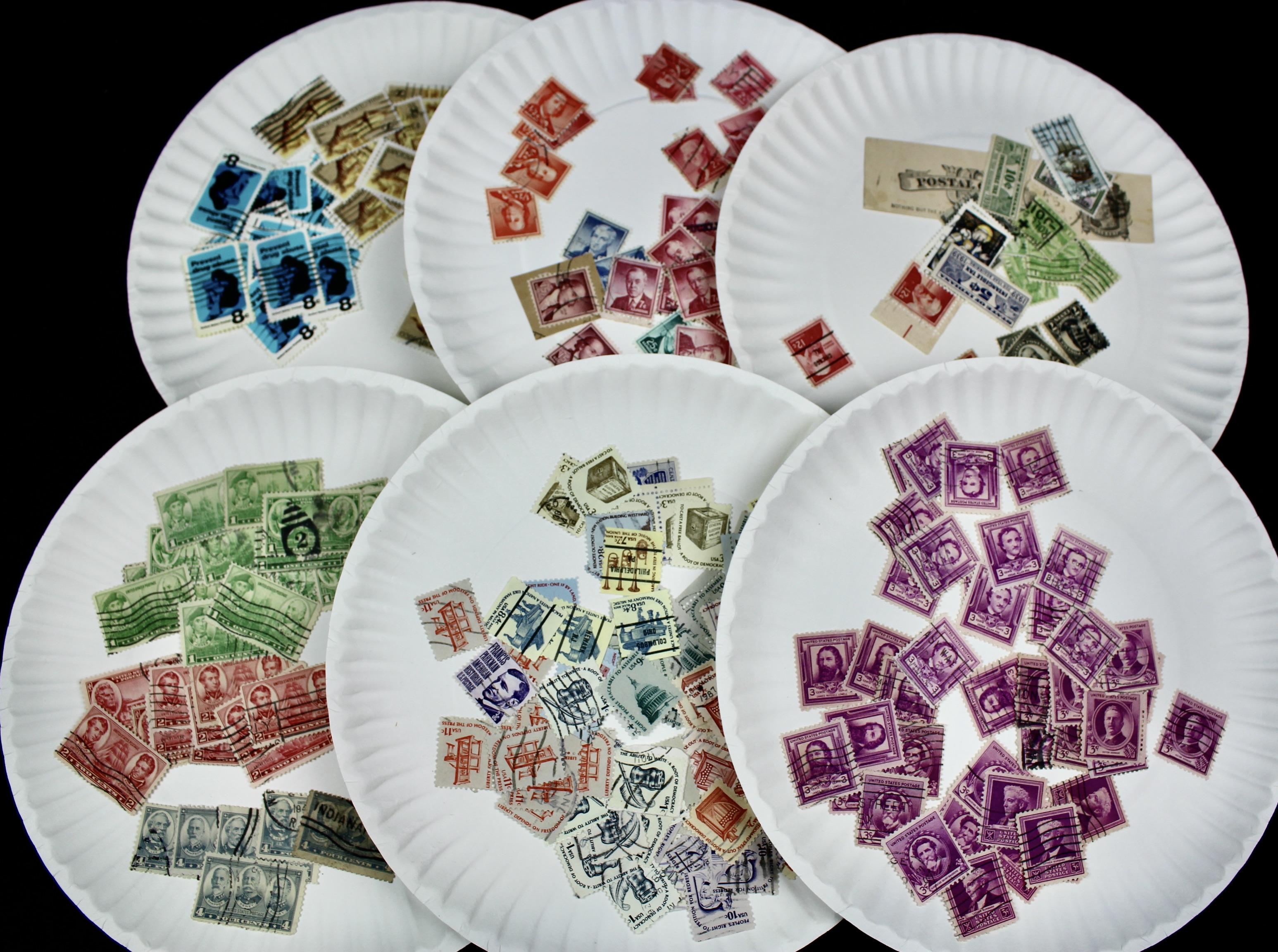 Large Collection of Used U.S. Postage Stamps