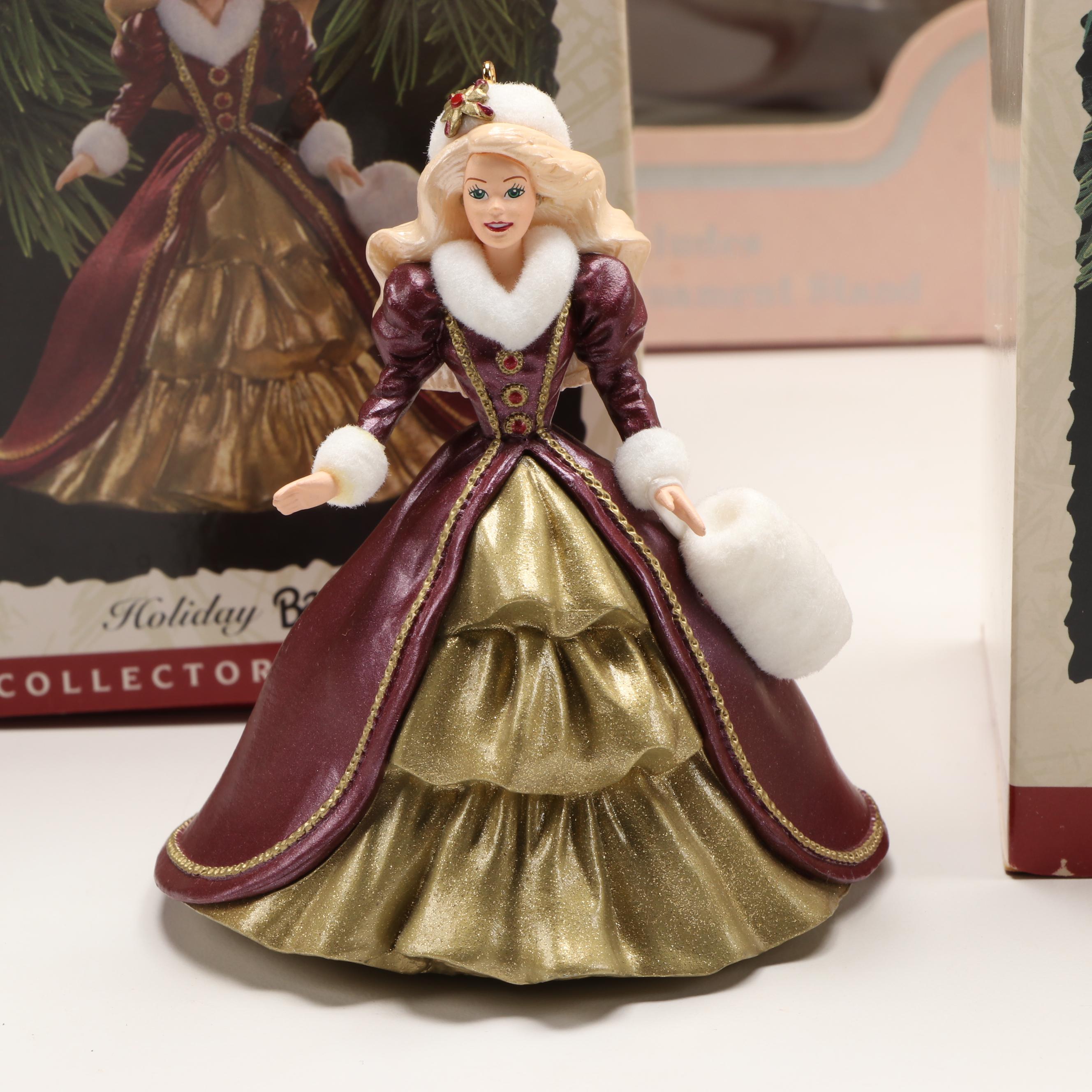Hallmark "Holiday Barbie" Ornaments with "Holiday Dance 1965" Collector Plate