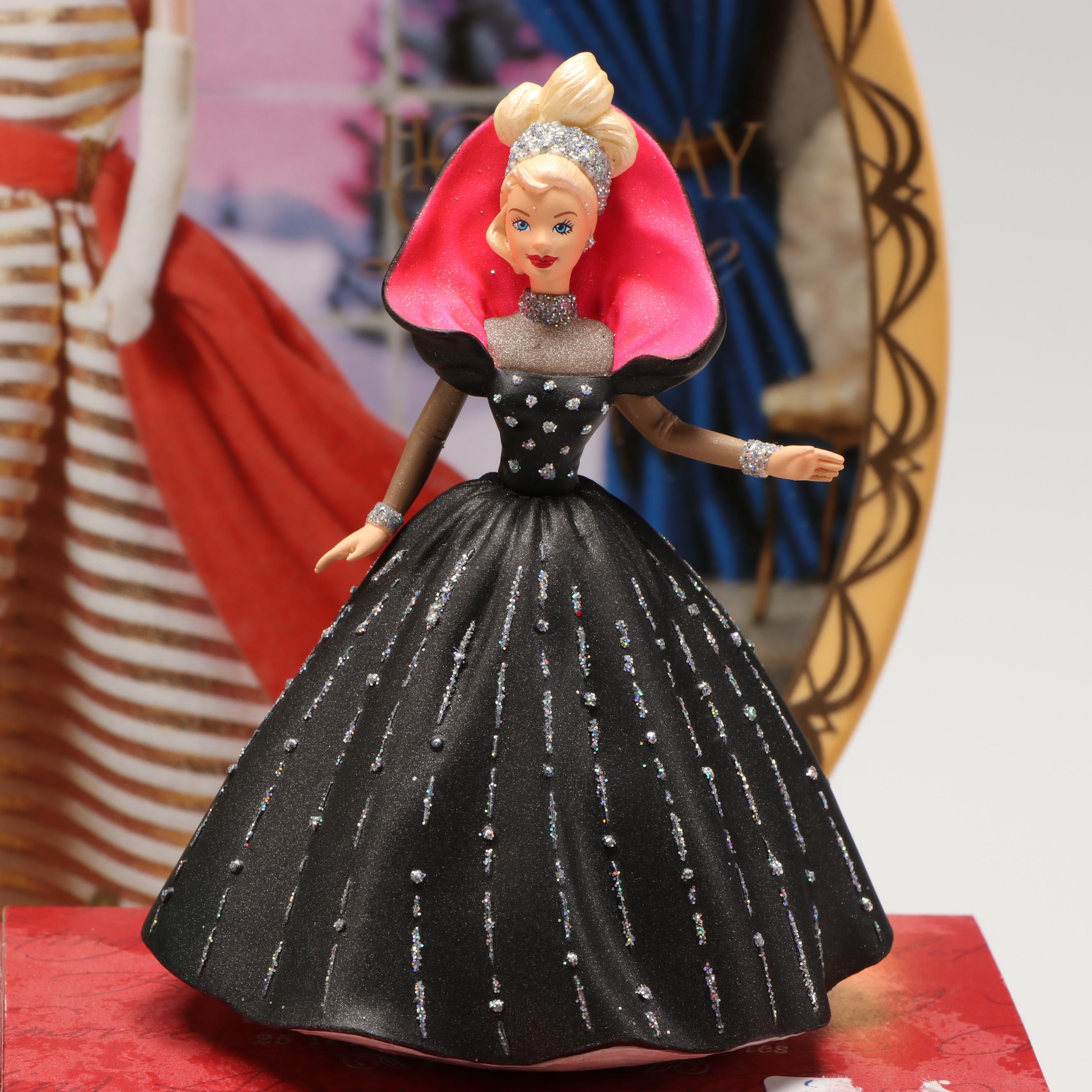 Hallmark "Holiday Barbie" Ornaments with "Holiday Dance 1965" Collector Plate