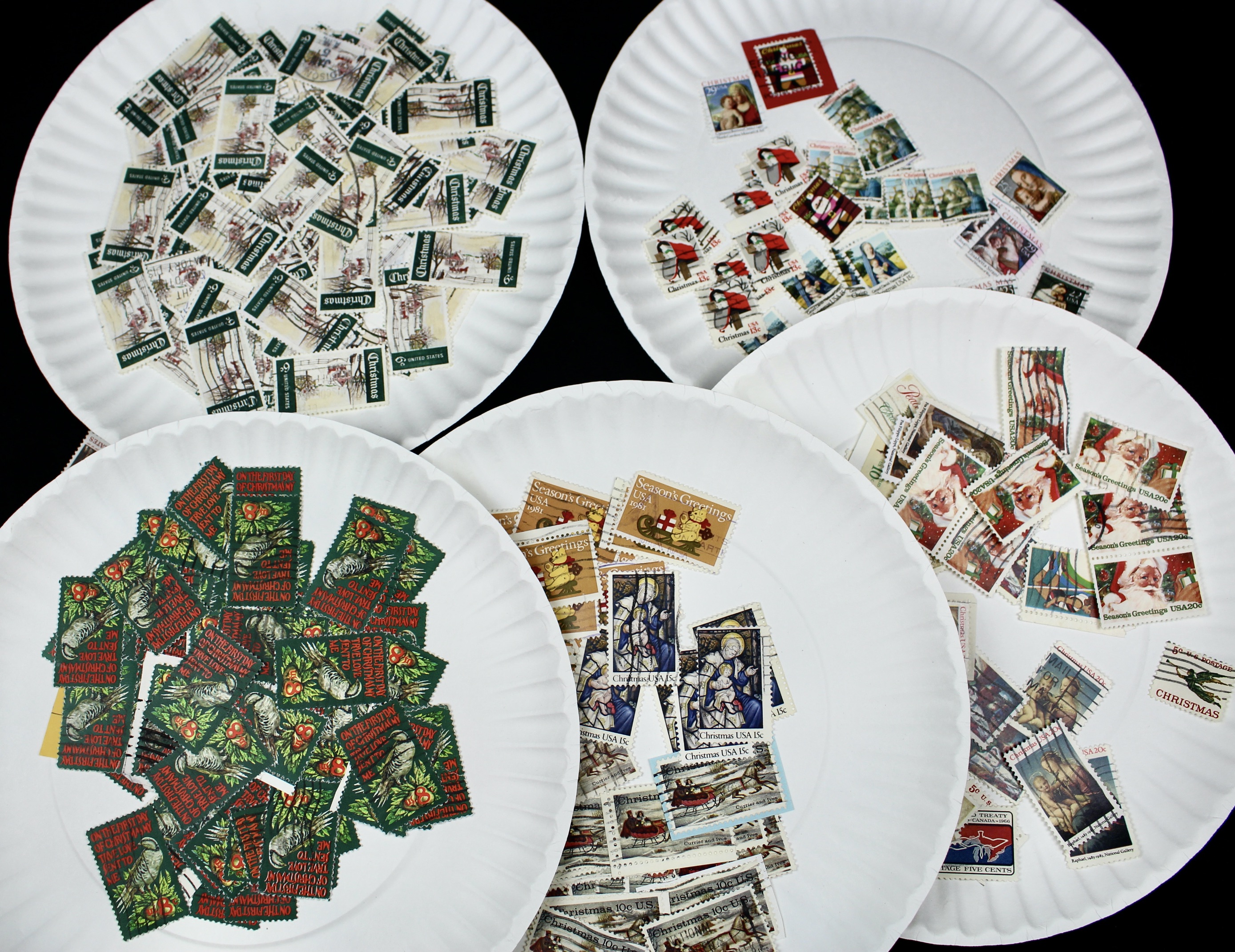Large Collection of Used U.S. Postage Stamps