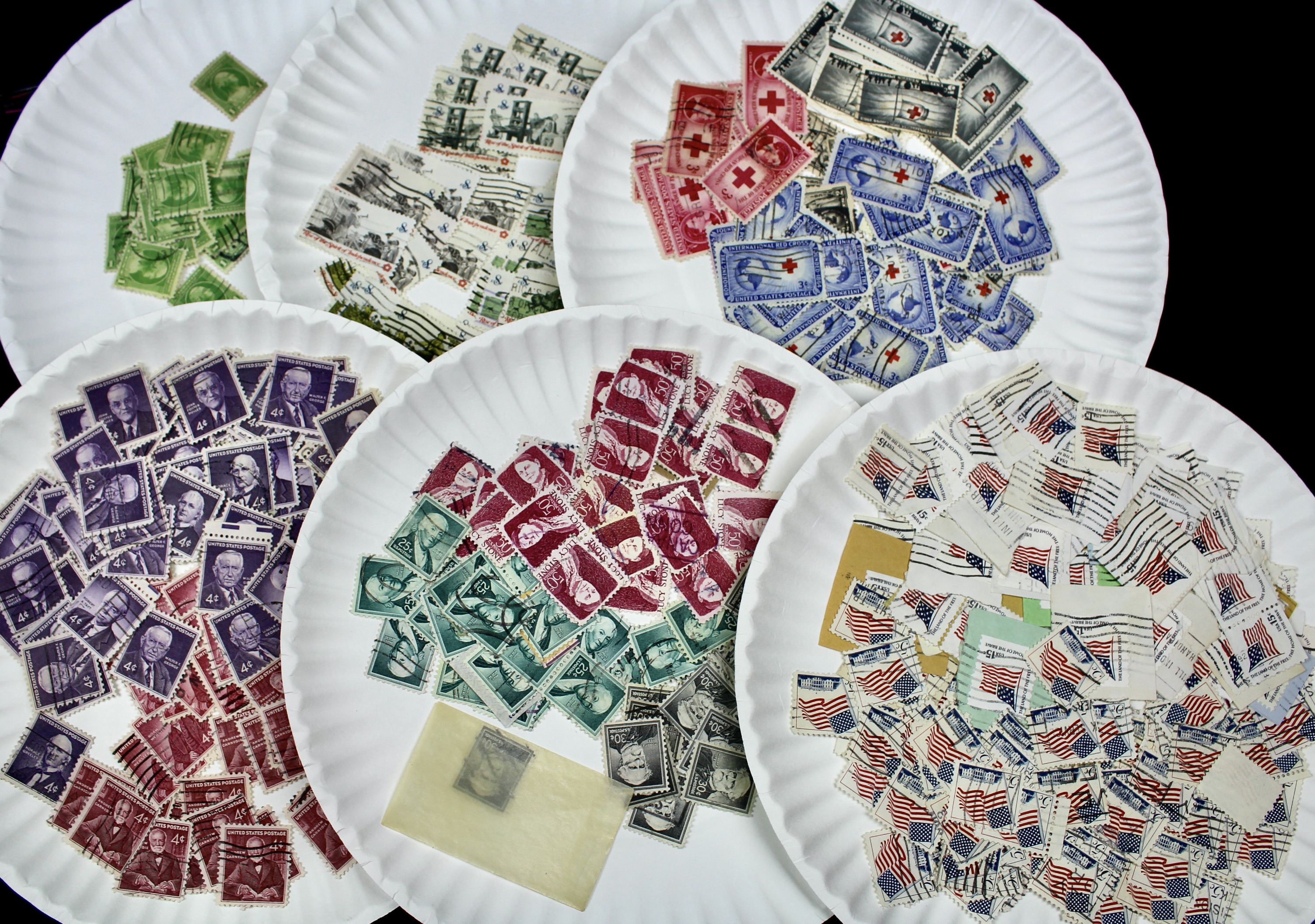 Large Collection of Used U.S. Postage Stamps
