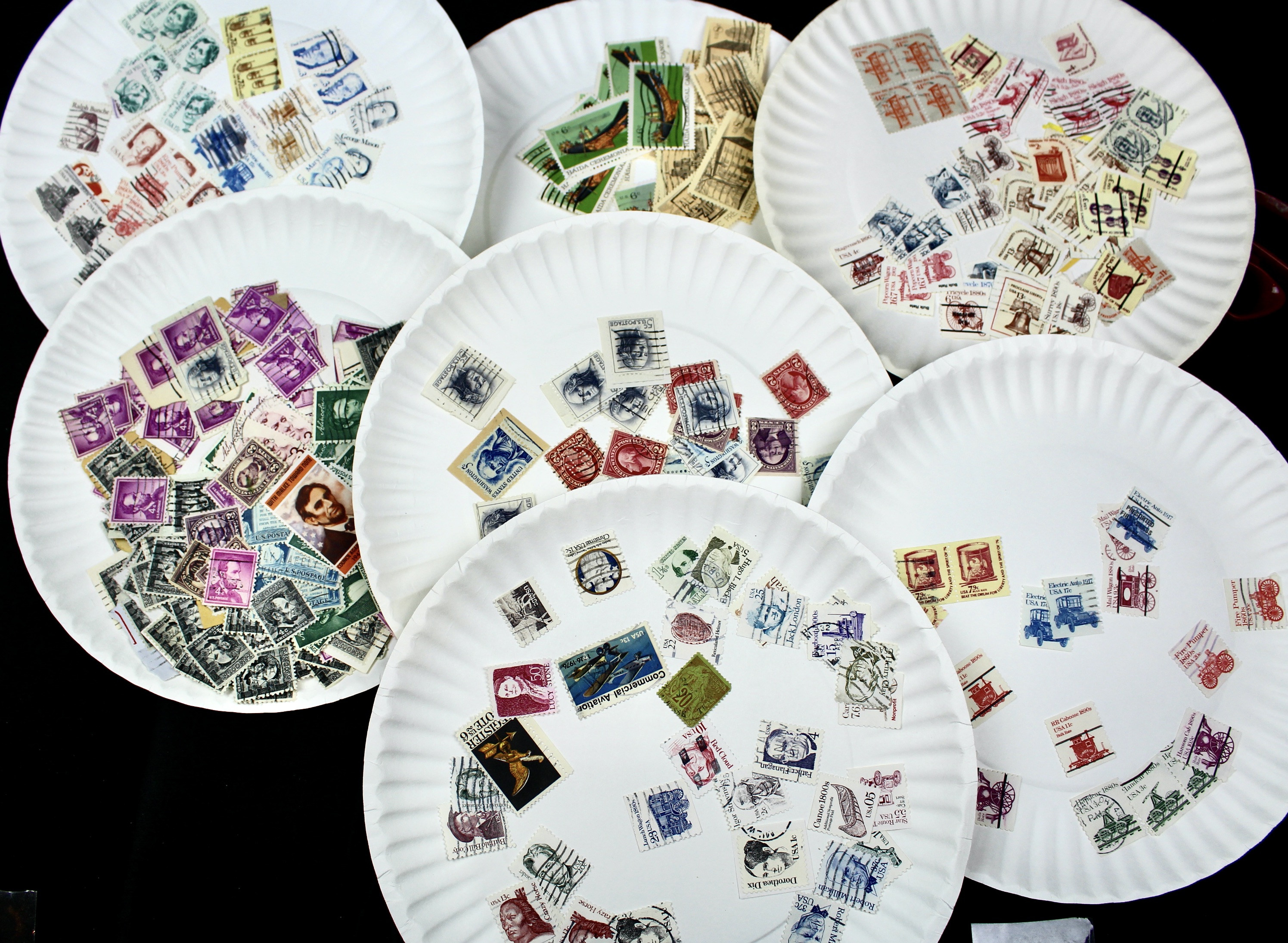 Large Collection of Used U.S. Postage Stamps