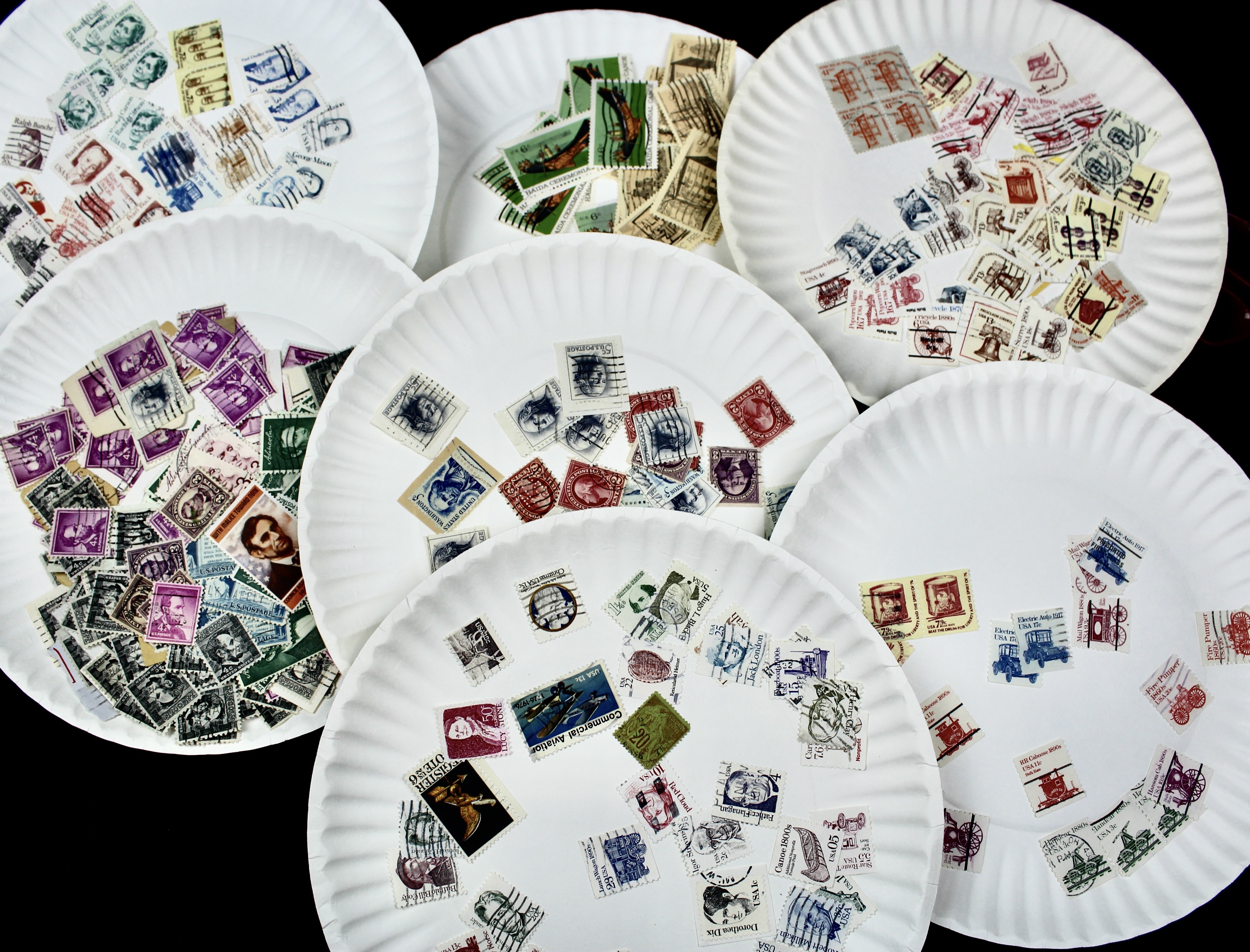 Large Collection of Used U.S. Postage Stamps