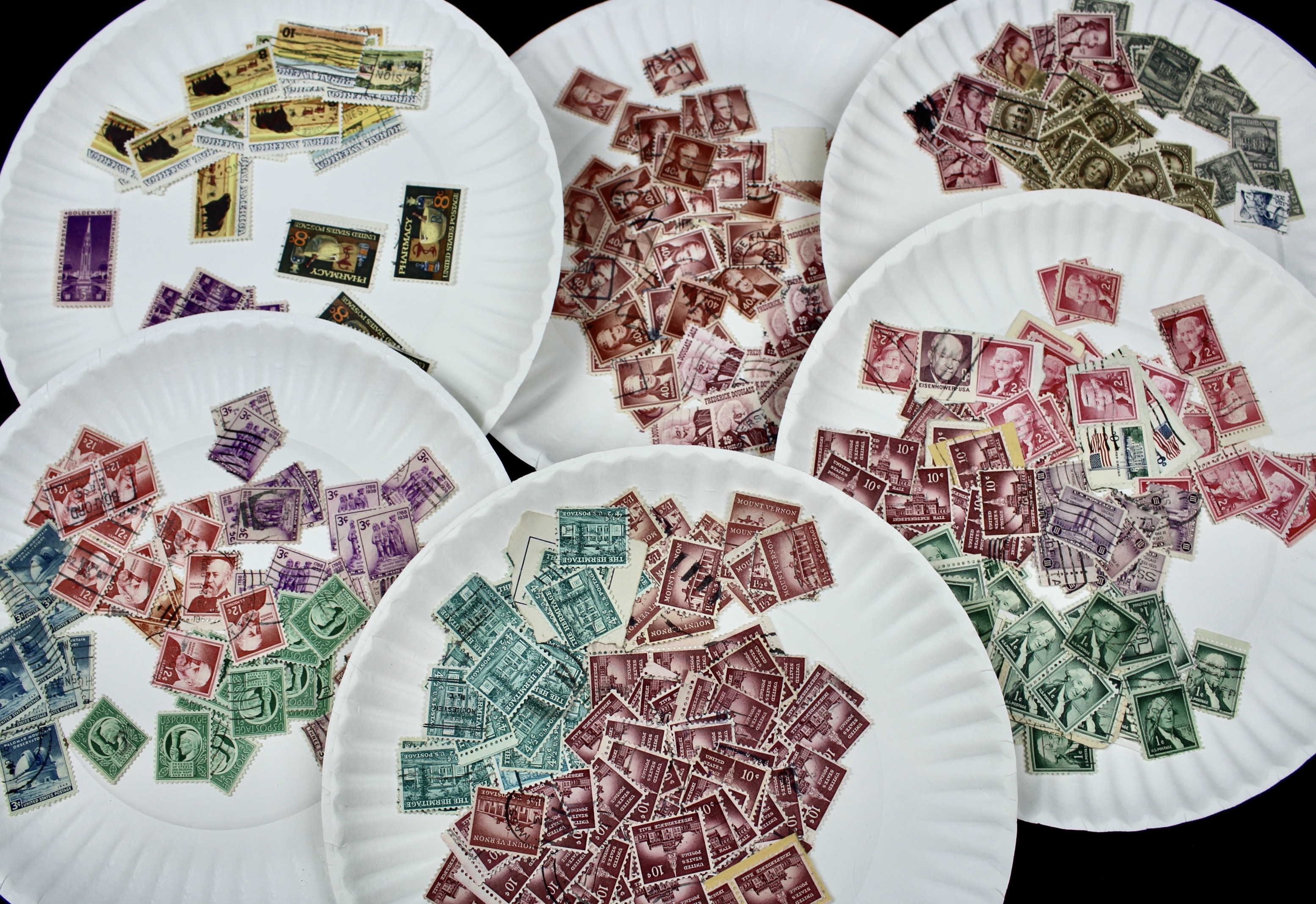 Large Collection of Used U.S. Postage Stamps