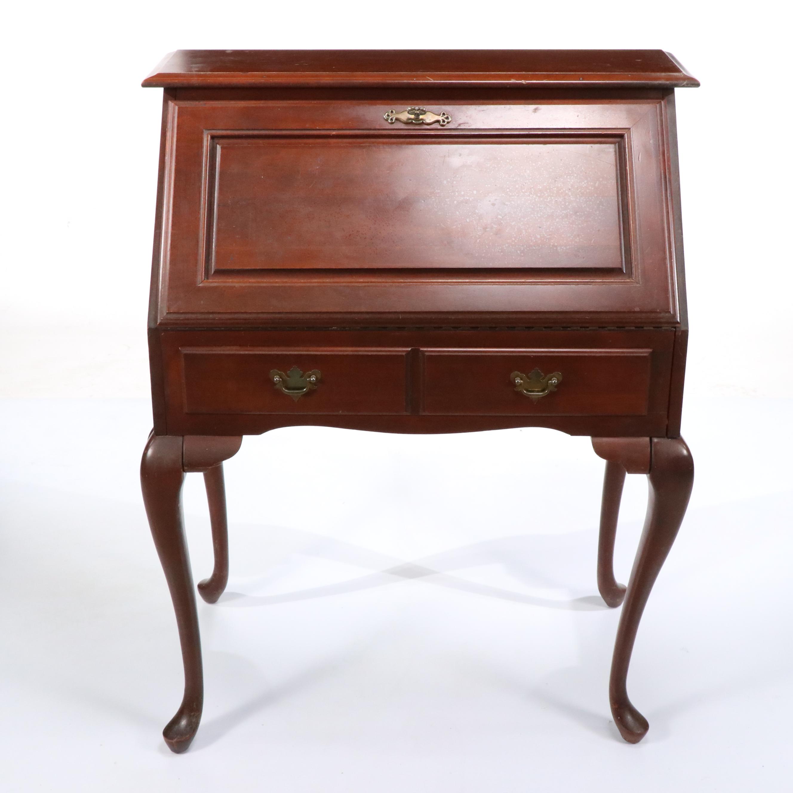 Broyhill Queen Anne Style Slant Front Desk