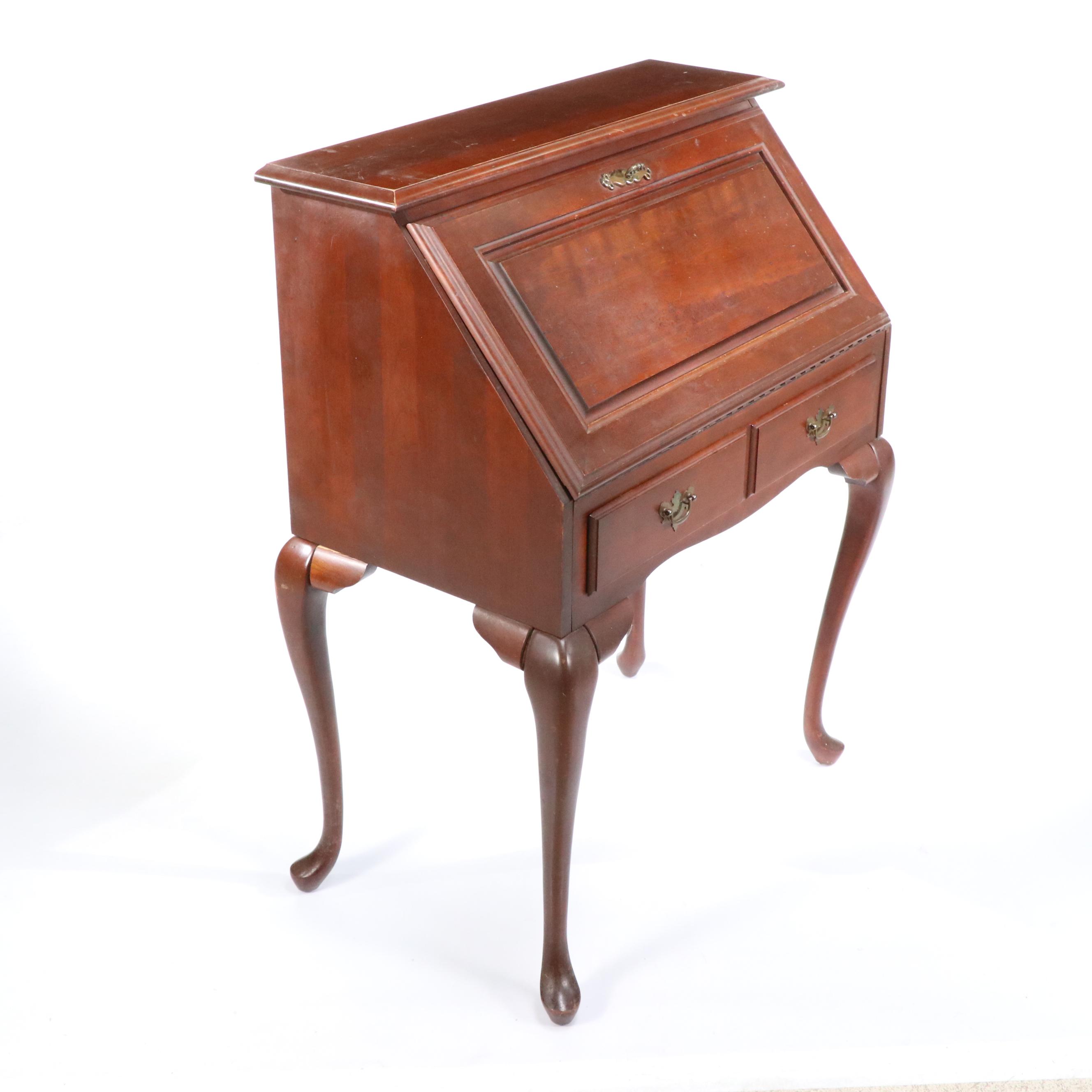 Broyhill Queen Anne Style Slant Front Desk