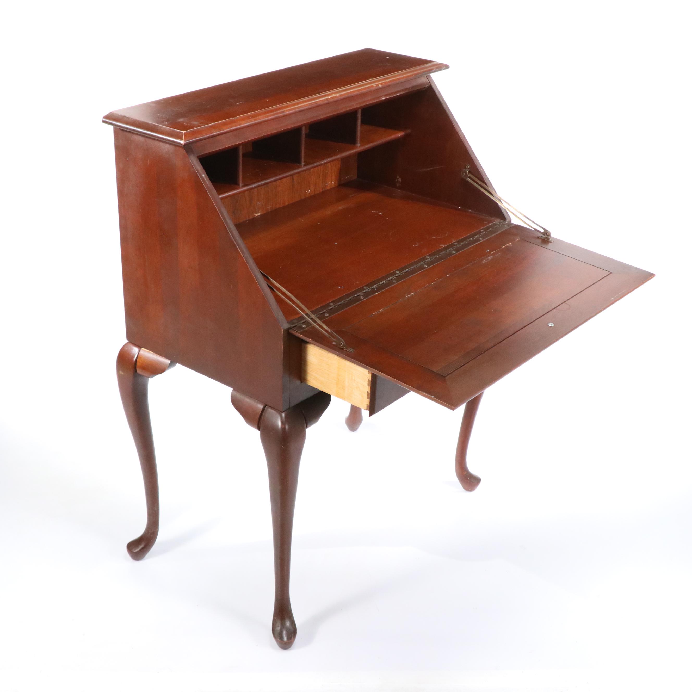 Broyhill Queen Anne Style Slant Front Desk