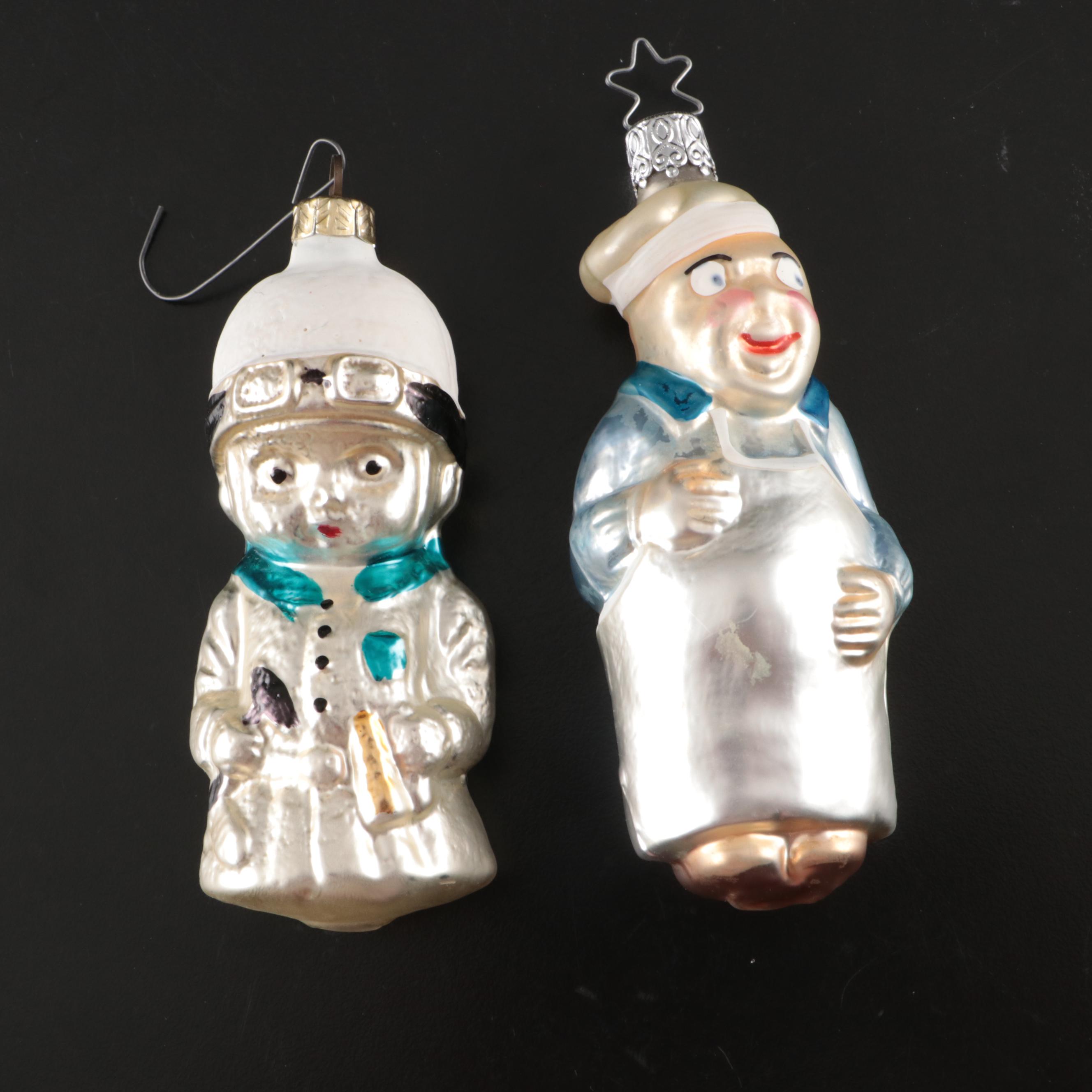 Blown Glass Vintage Christmas Ornaments