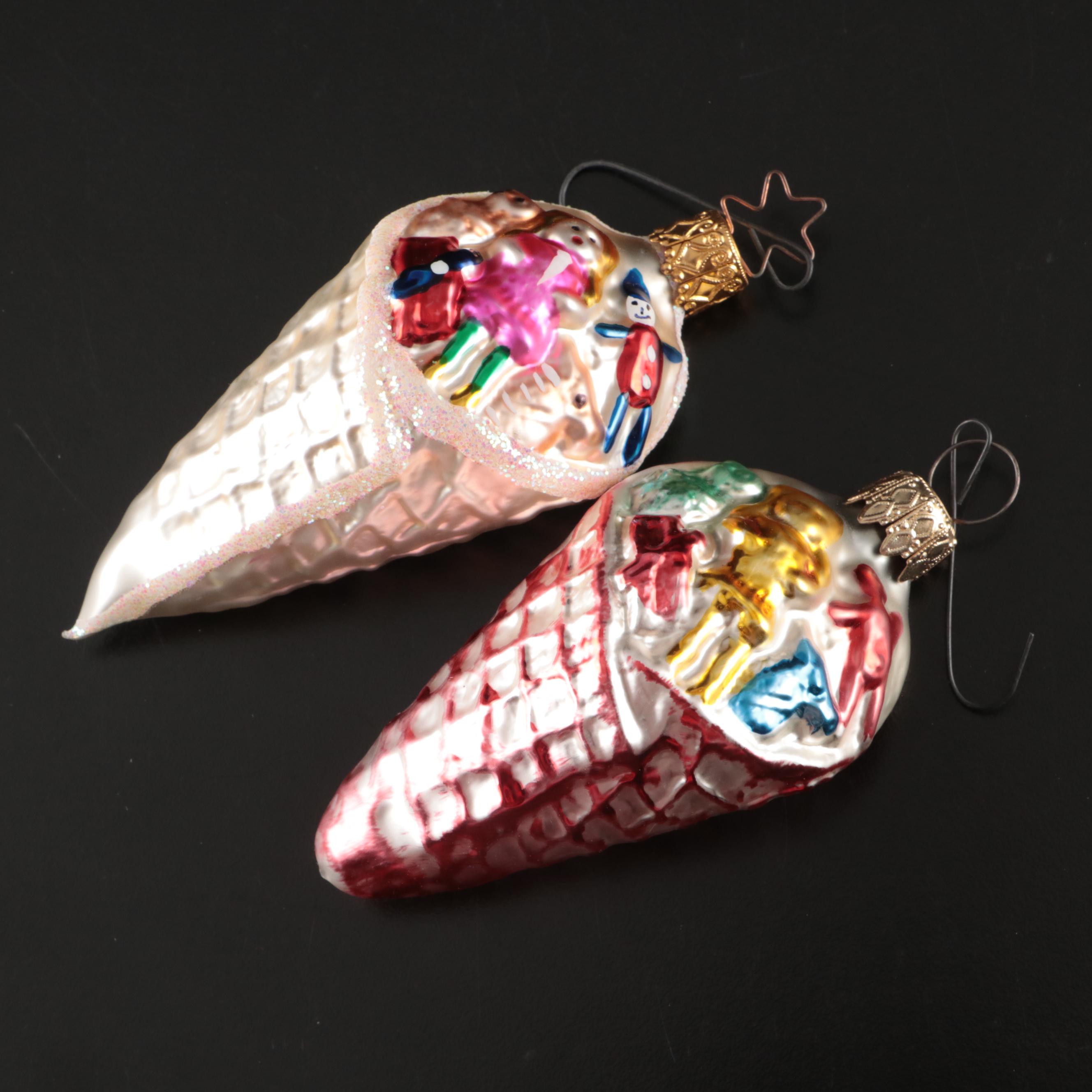 Blown Glass Vintage Christmas Ornaments