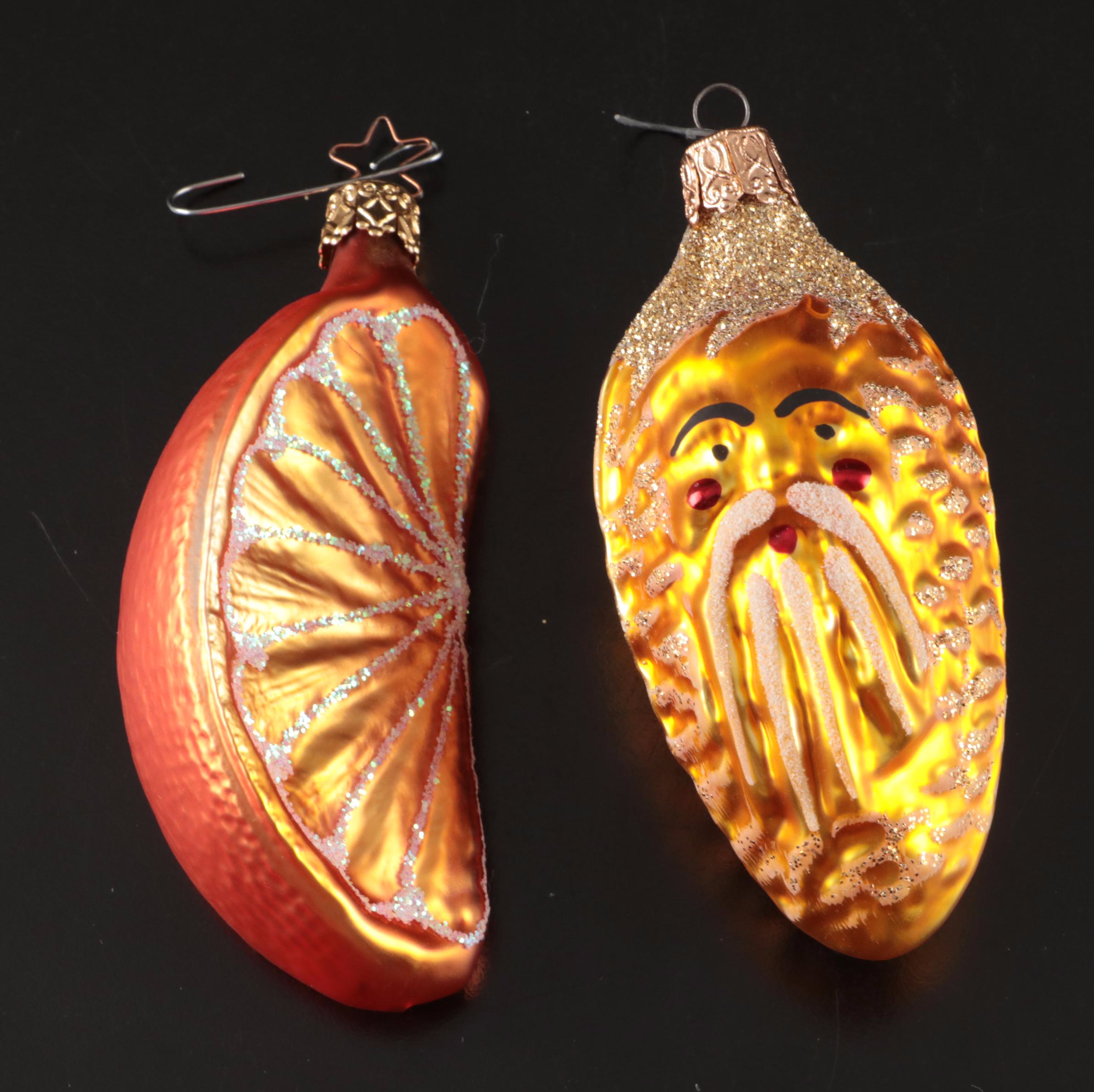 Blown Glass Vintage Christmas Ornaments
