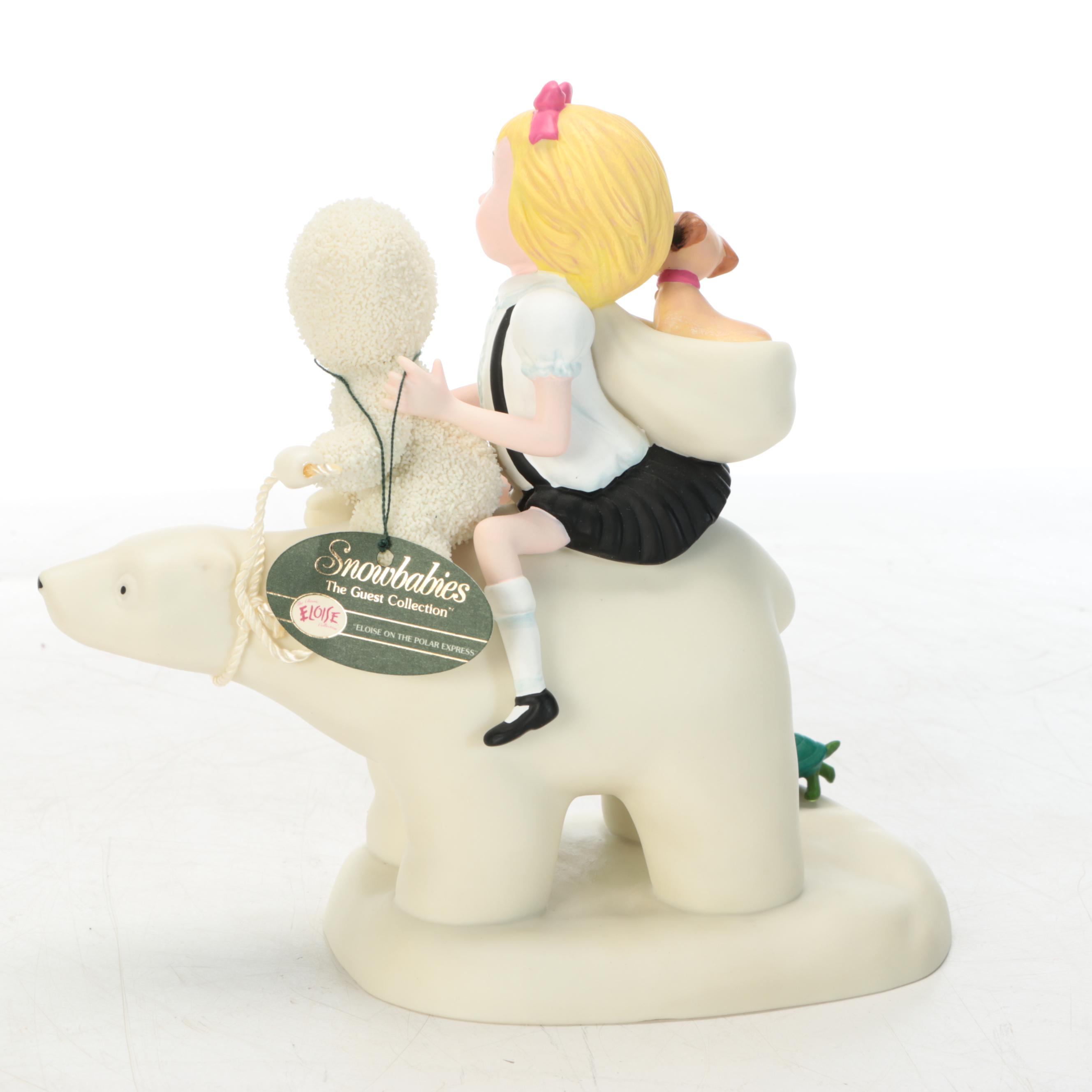 Department 56 "Snowbunnies" Bisque Porcelain Figurines