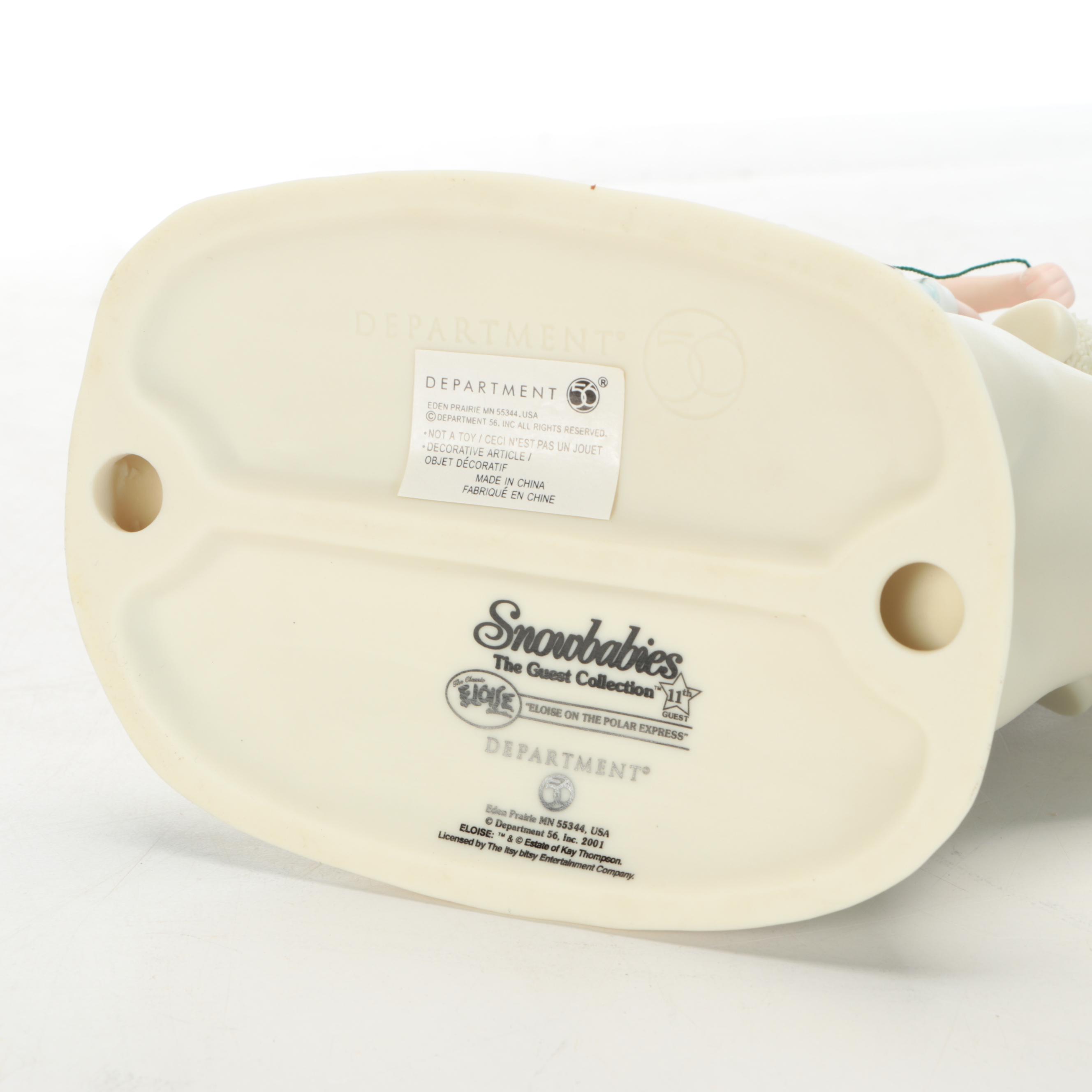 Department 56 "Snowbunnies" Bisque Porcelain Figurines