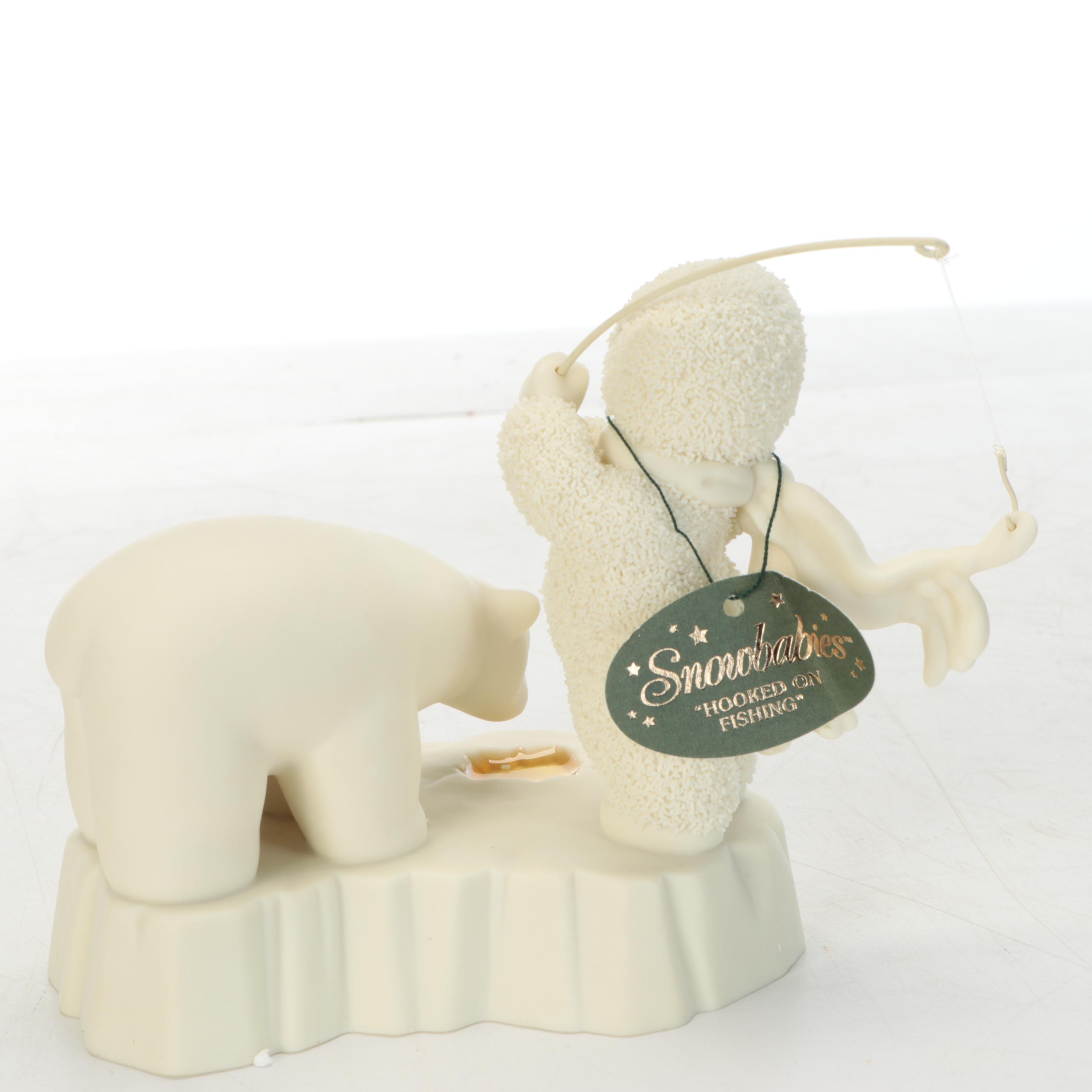 Department 56 "Snowbunnies" Bisque Porcelain Figurines