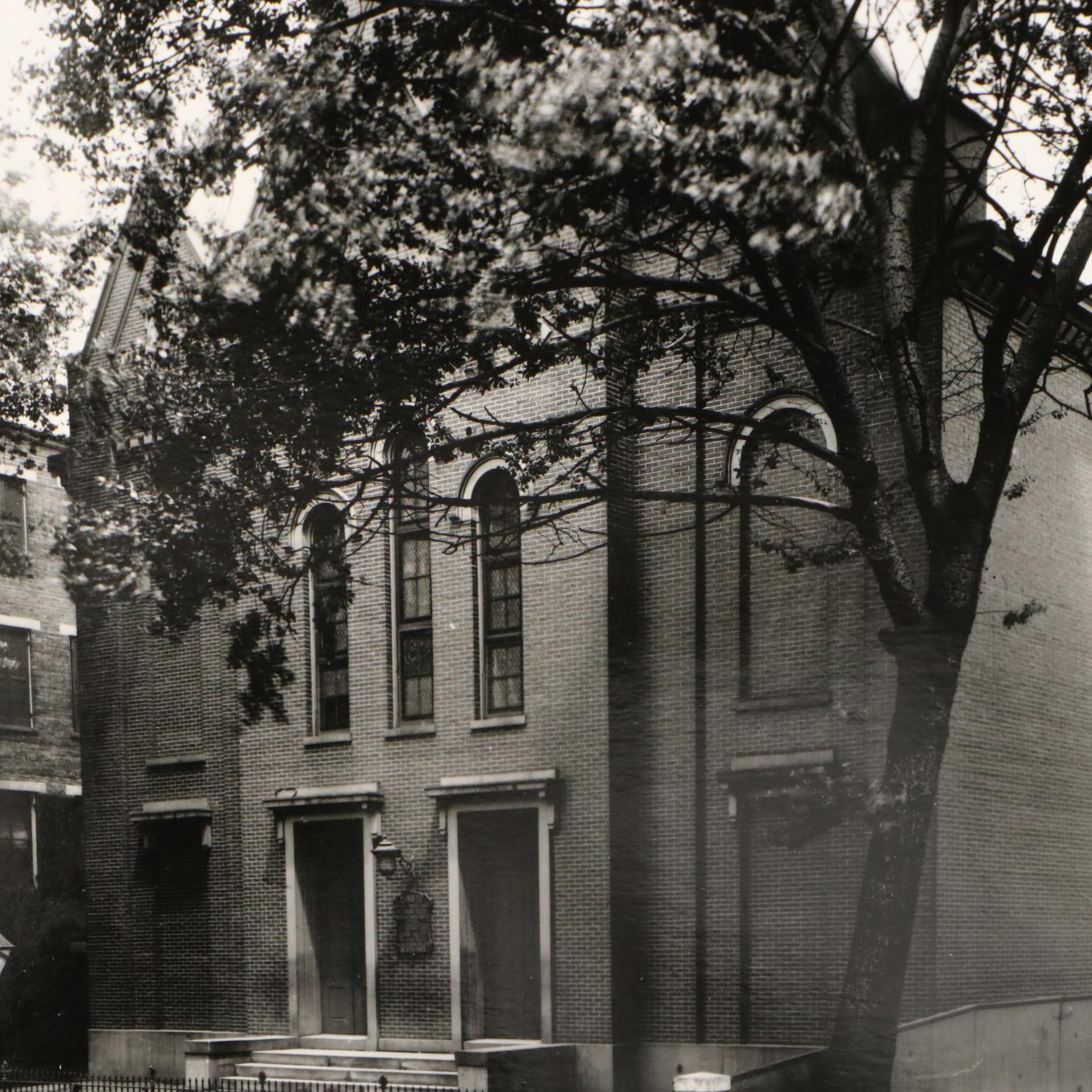 Silver Gelatin Prints of Cityscapes and Bridge Construction