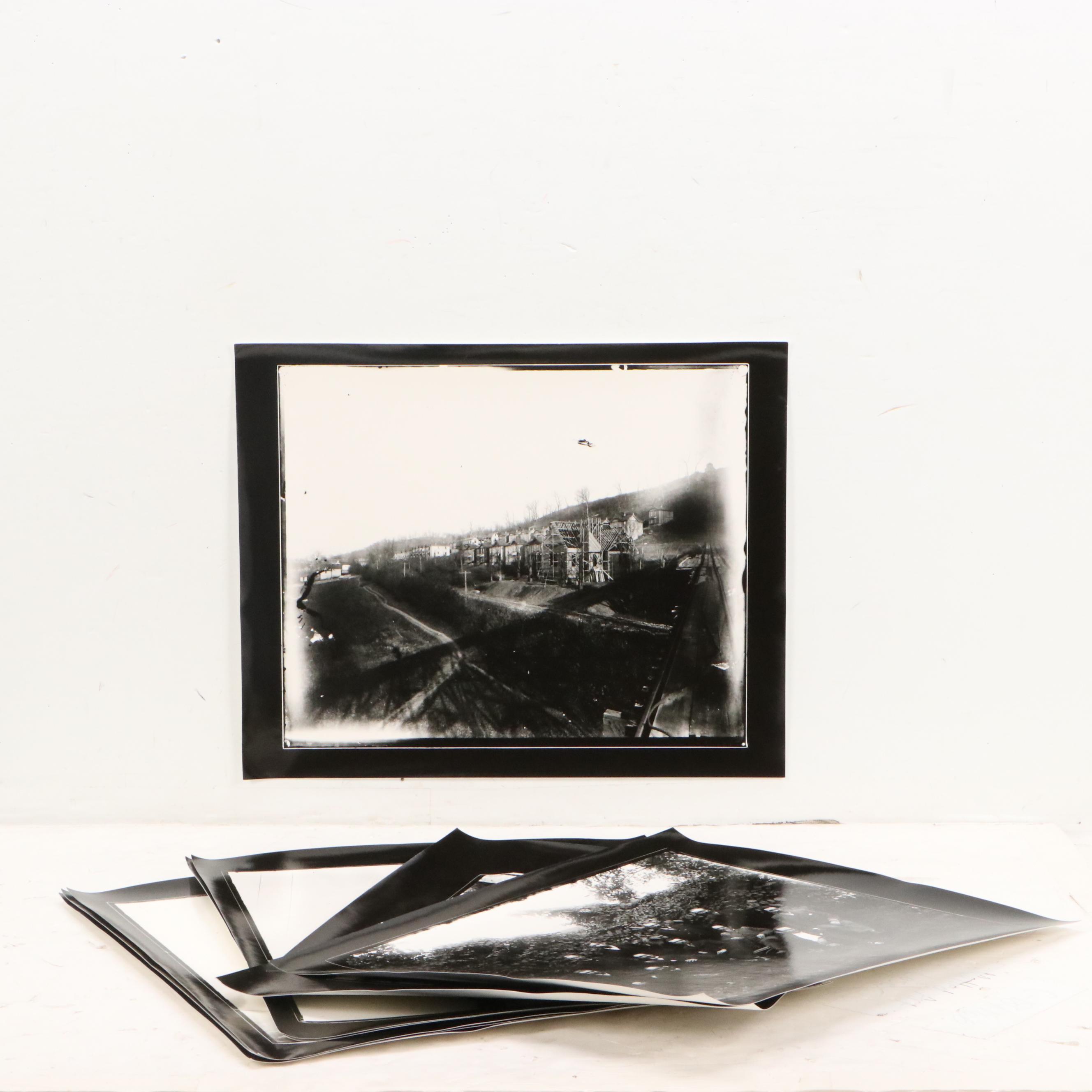 Silver Gelatin Prints of Cityscapes and Bridge Construction