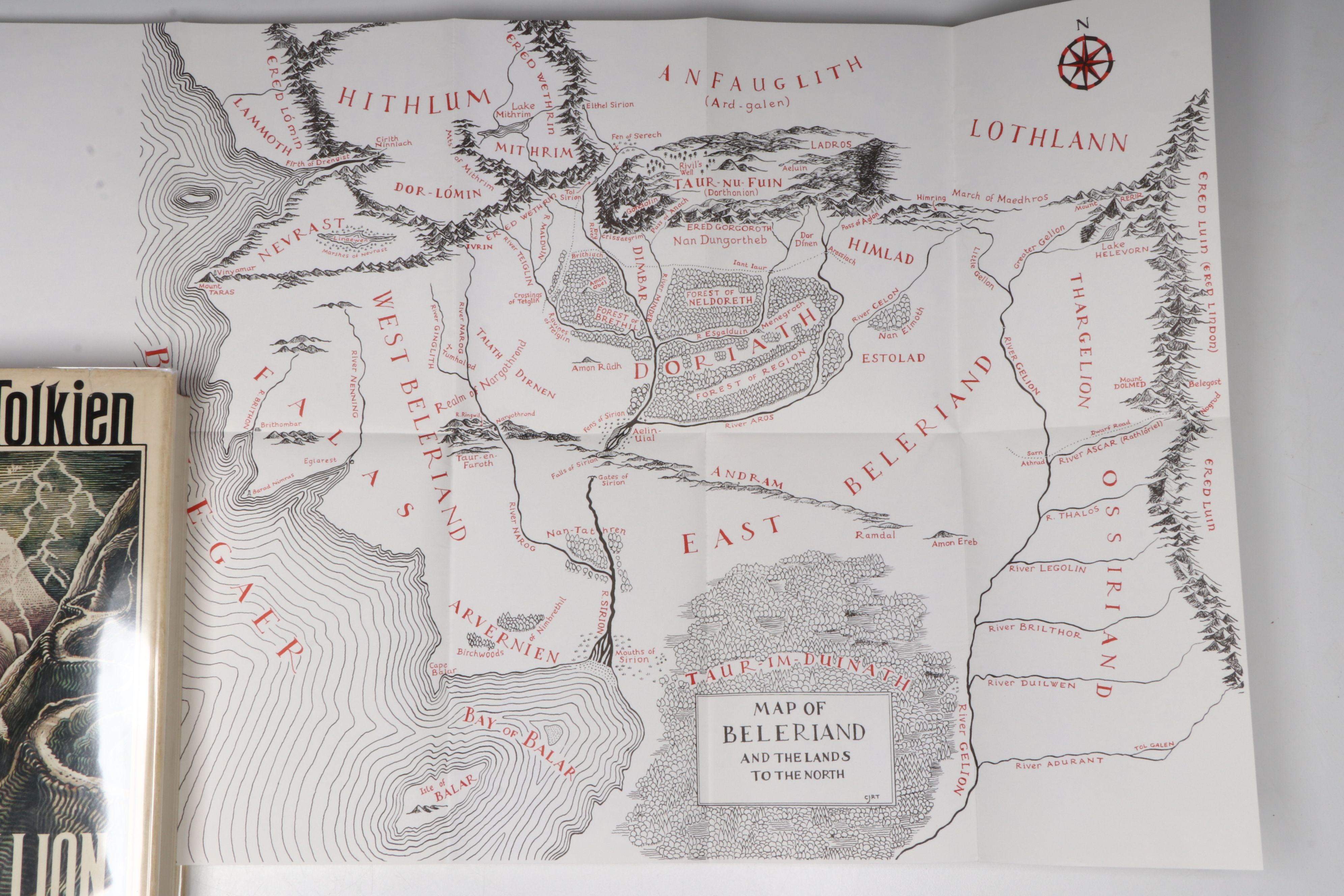 First American Printing "The Silmarillion" by J. R. R. Tolkien with Map, 1977