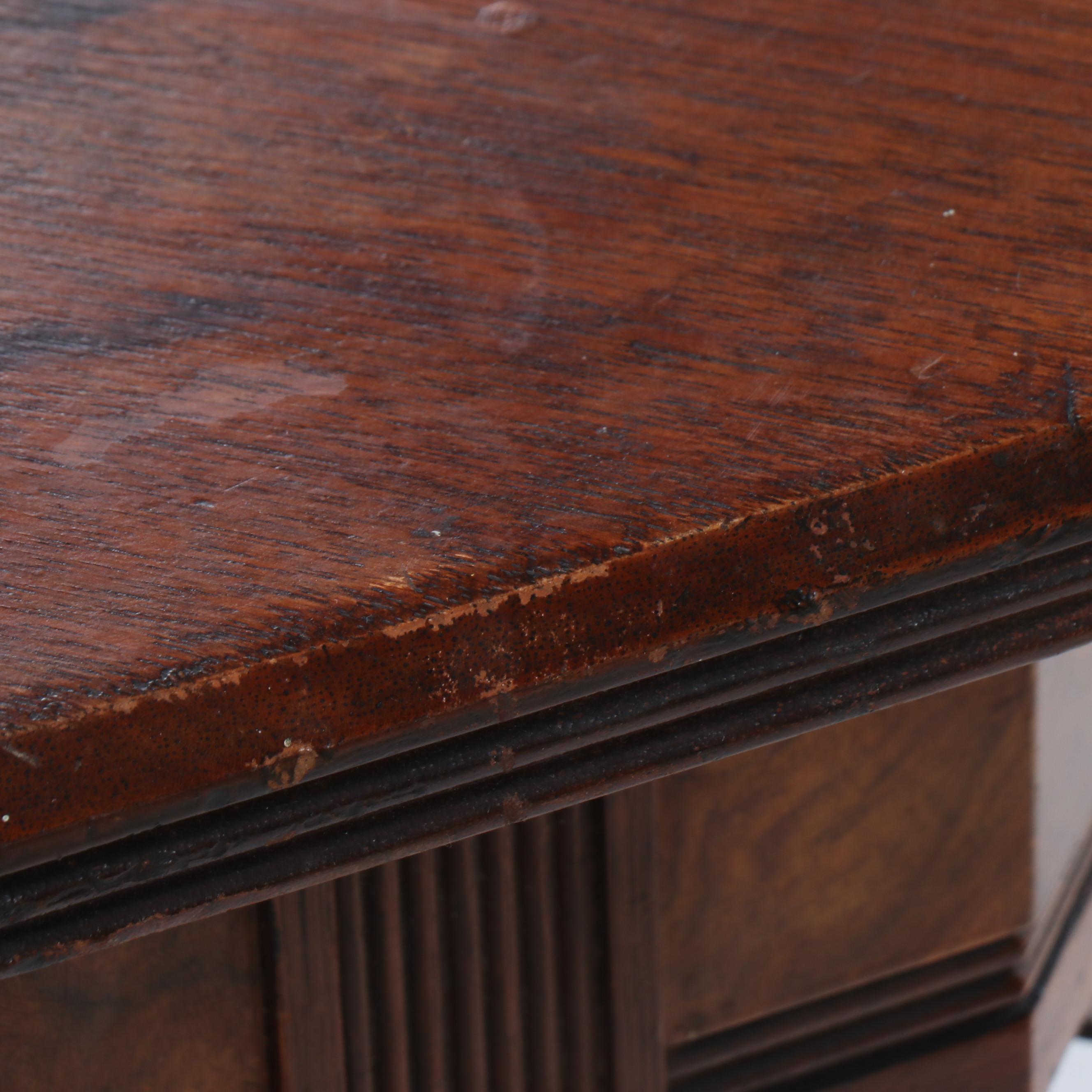 Victorian Burl Wood and Walnut Stand, 19th Century