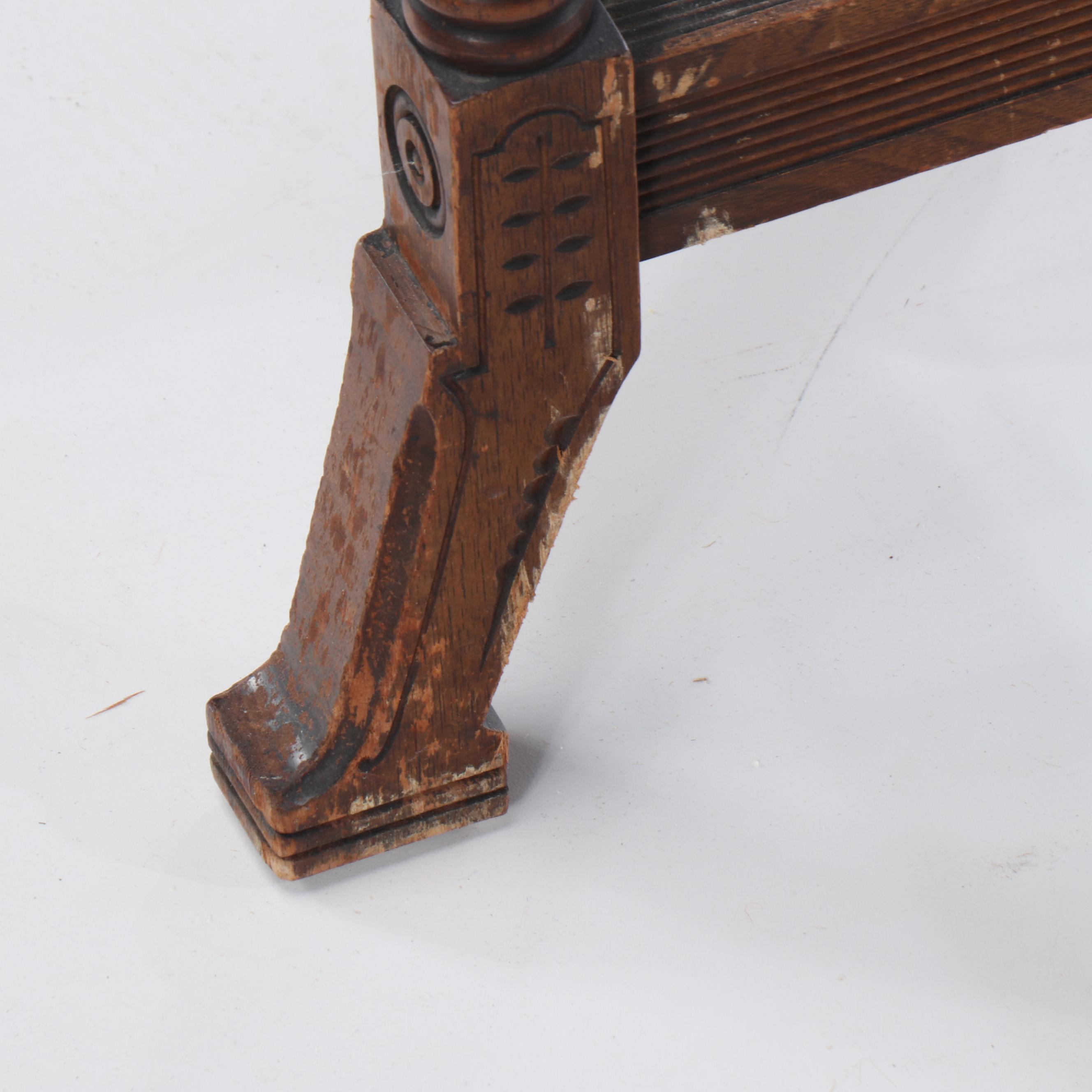 Victorian Burl Wood and Walnut Stand, 19th Century