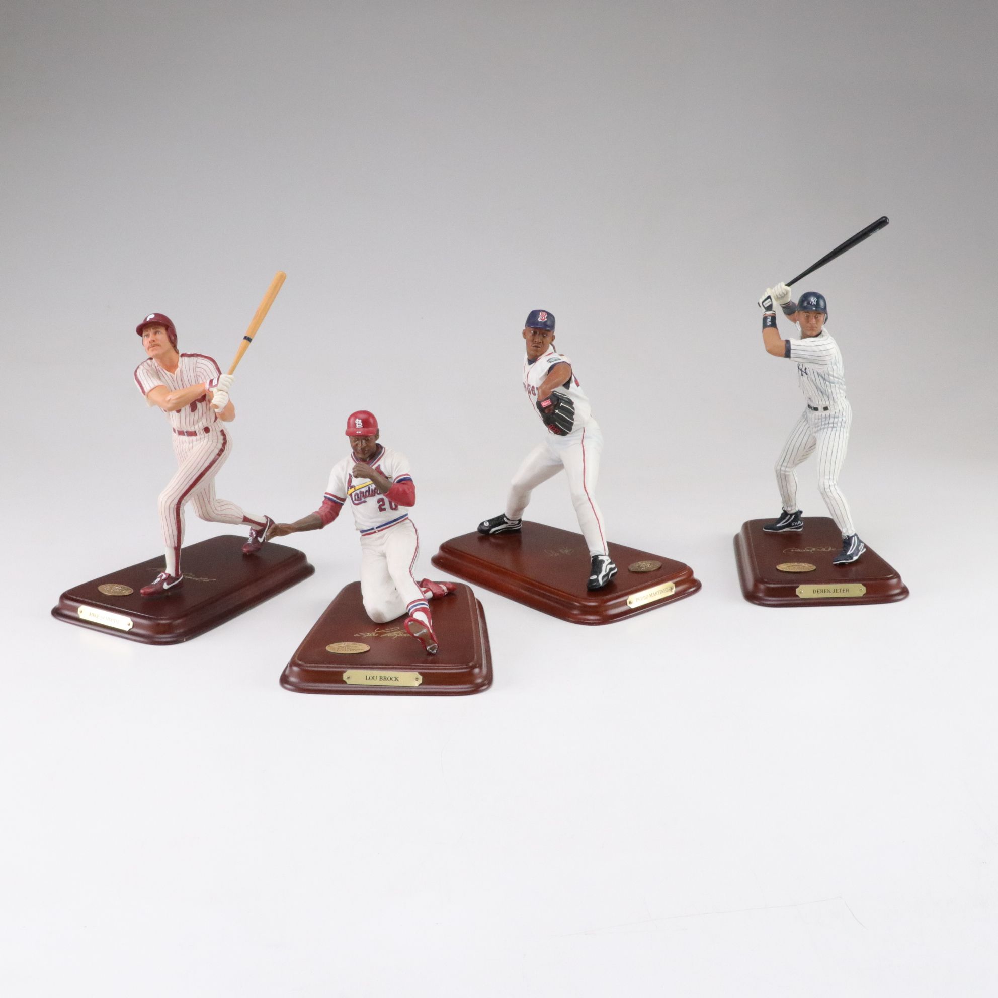 Danbury Mint Lou Brock, Derek Jeter & Other MLB Statues