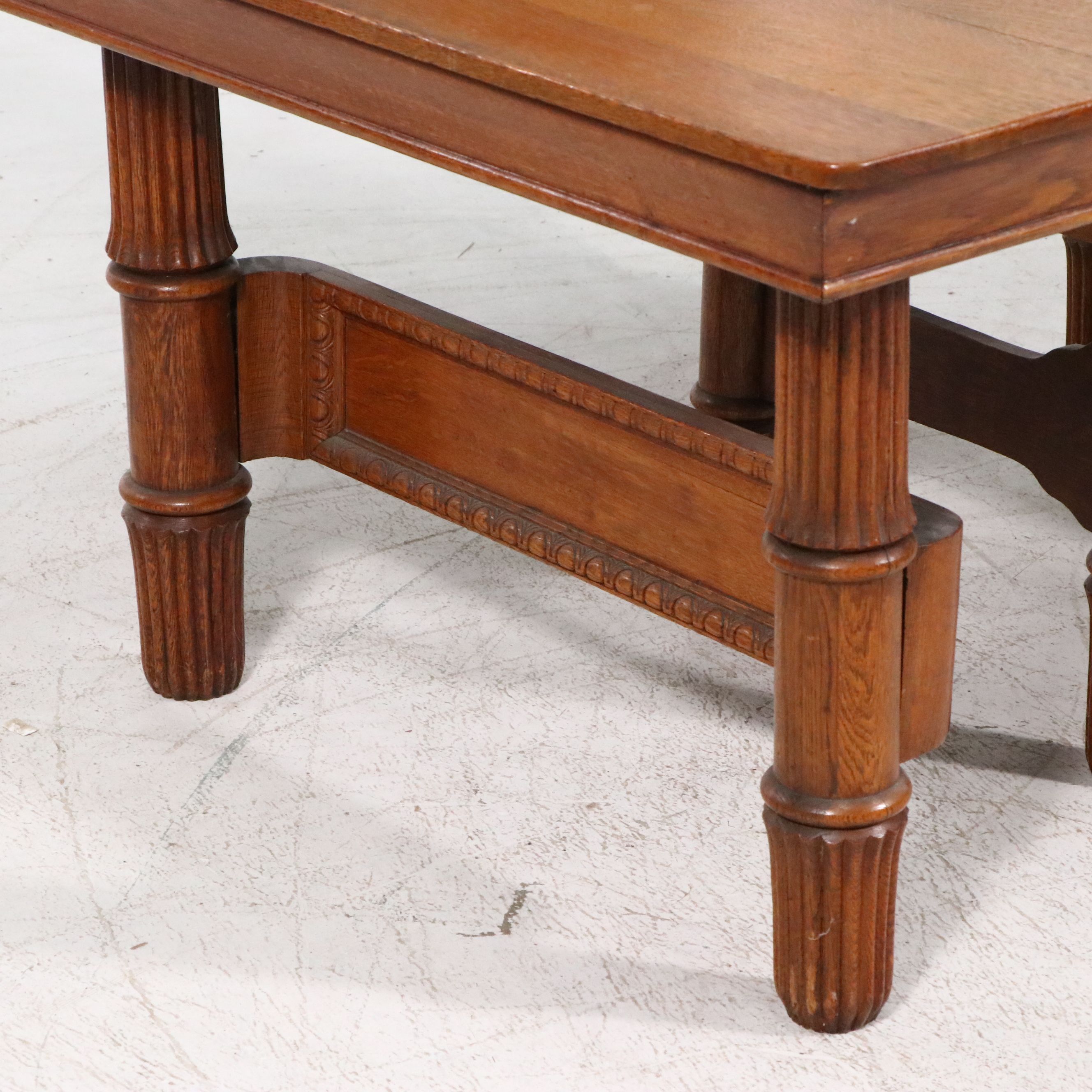 Seven-Piece Late Victorian Dining Set with James Pleukharp Extending Table