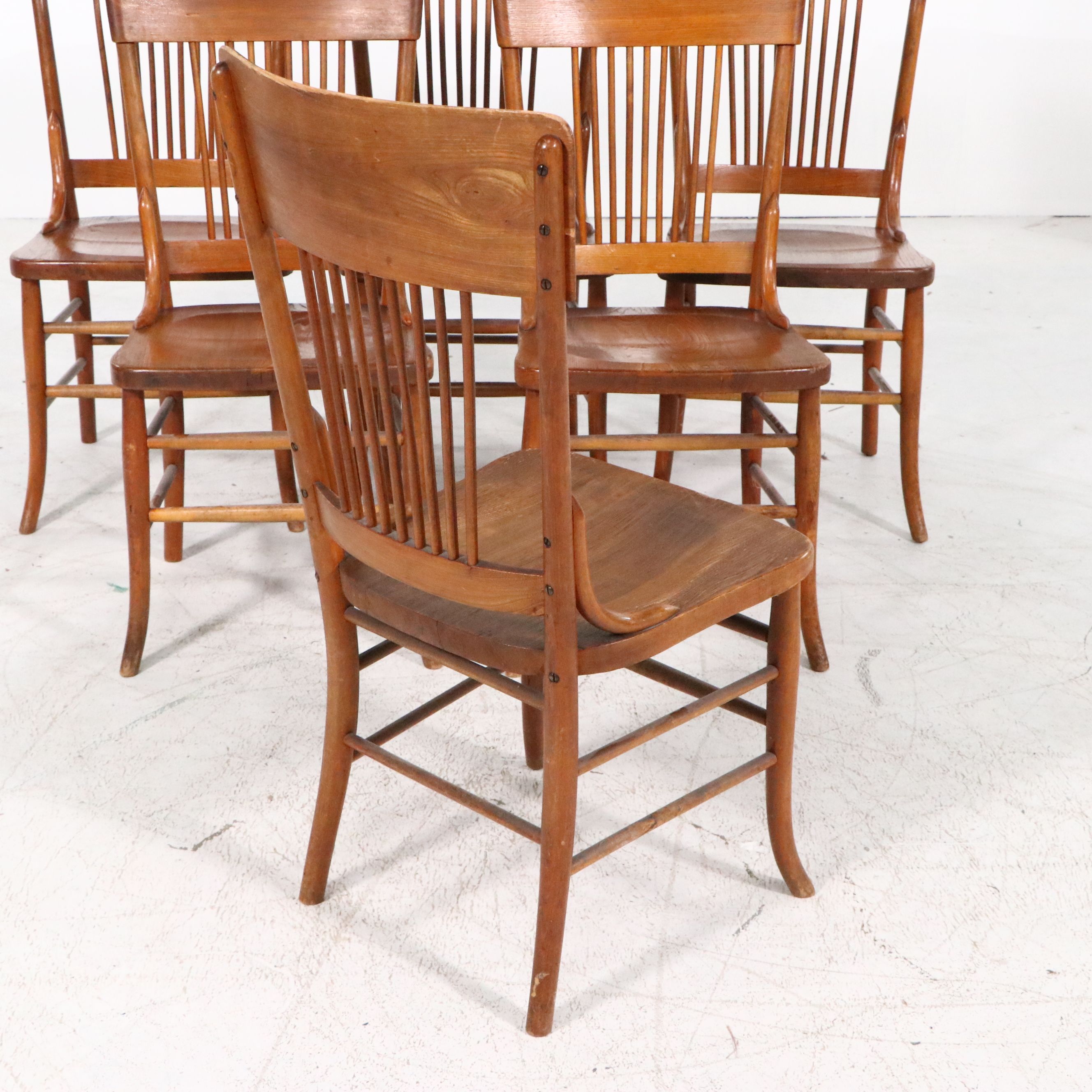 Seven-Piece Late Victorian Dining Set with James Pleukharp Extending Table