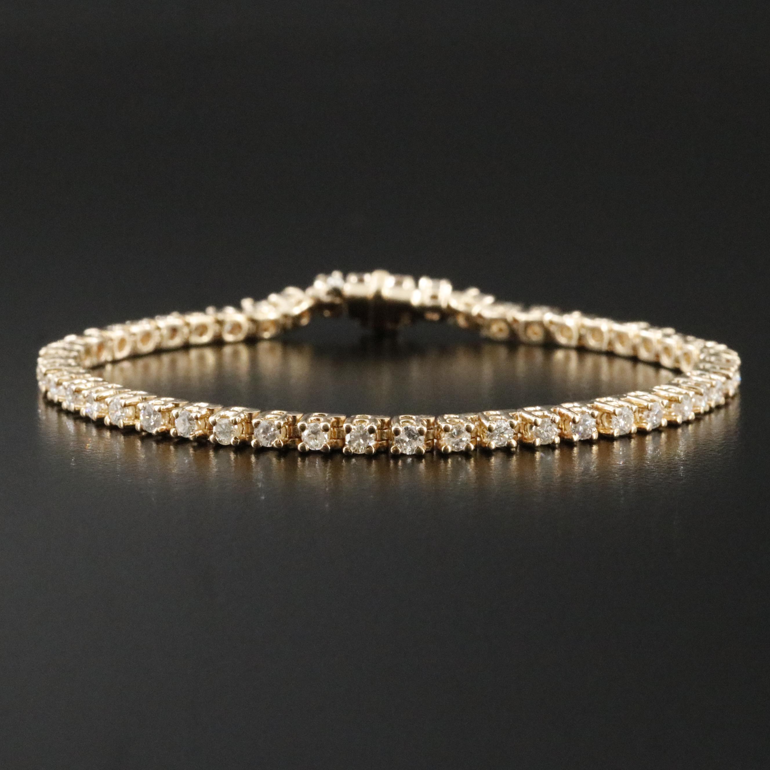 14K 2.19 CTW Diamond Line Bracelet
