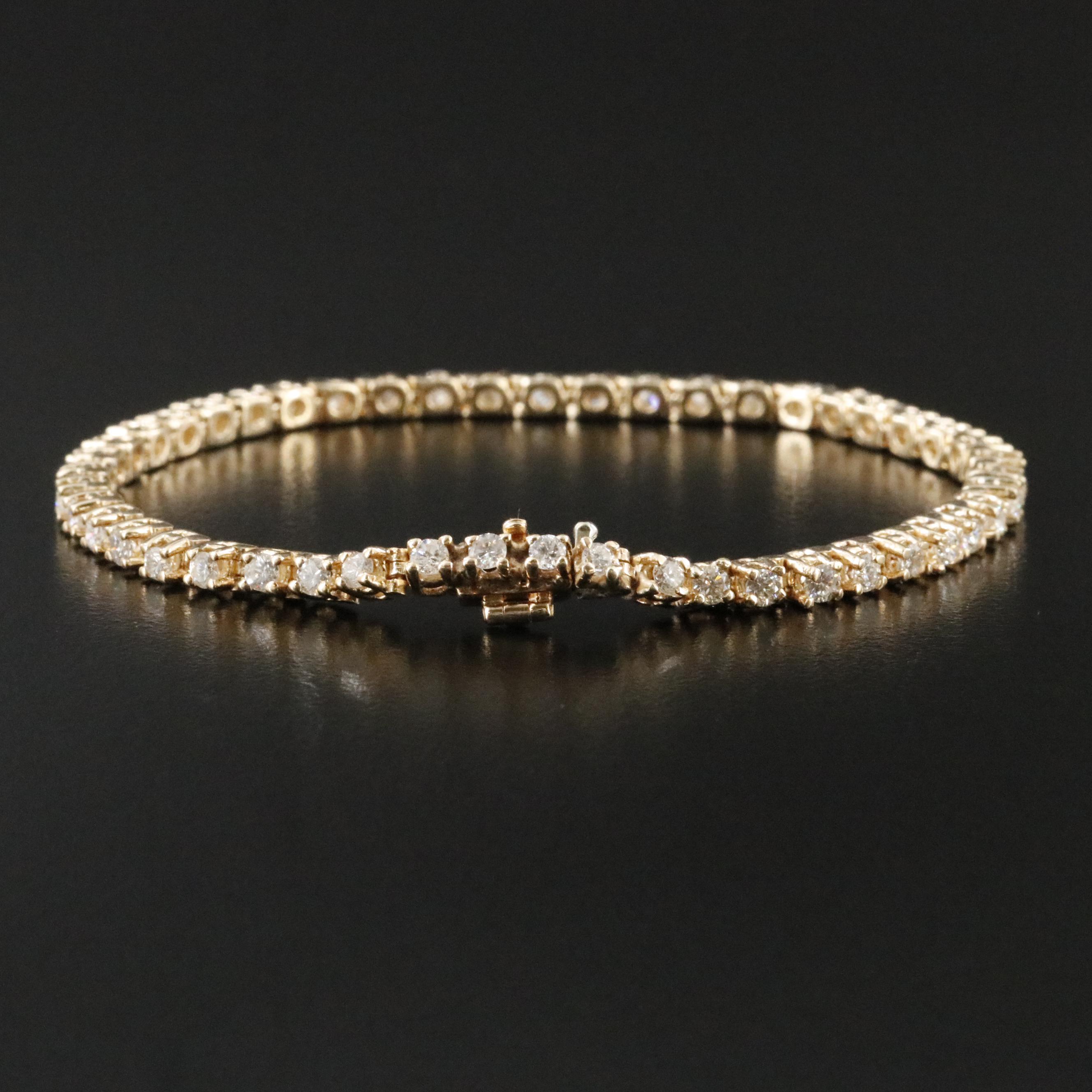 14K 2.19 CTW Diamond Line Bracelet