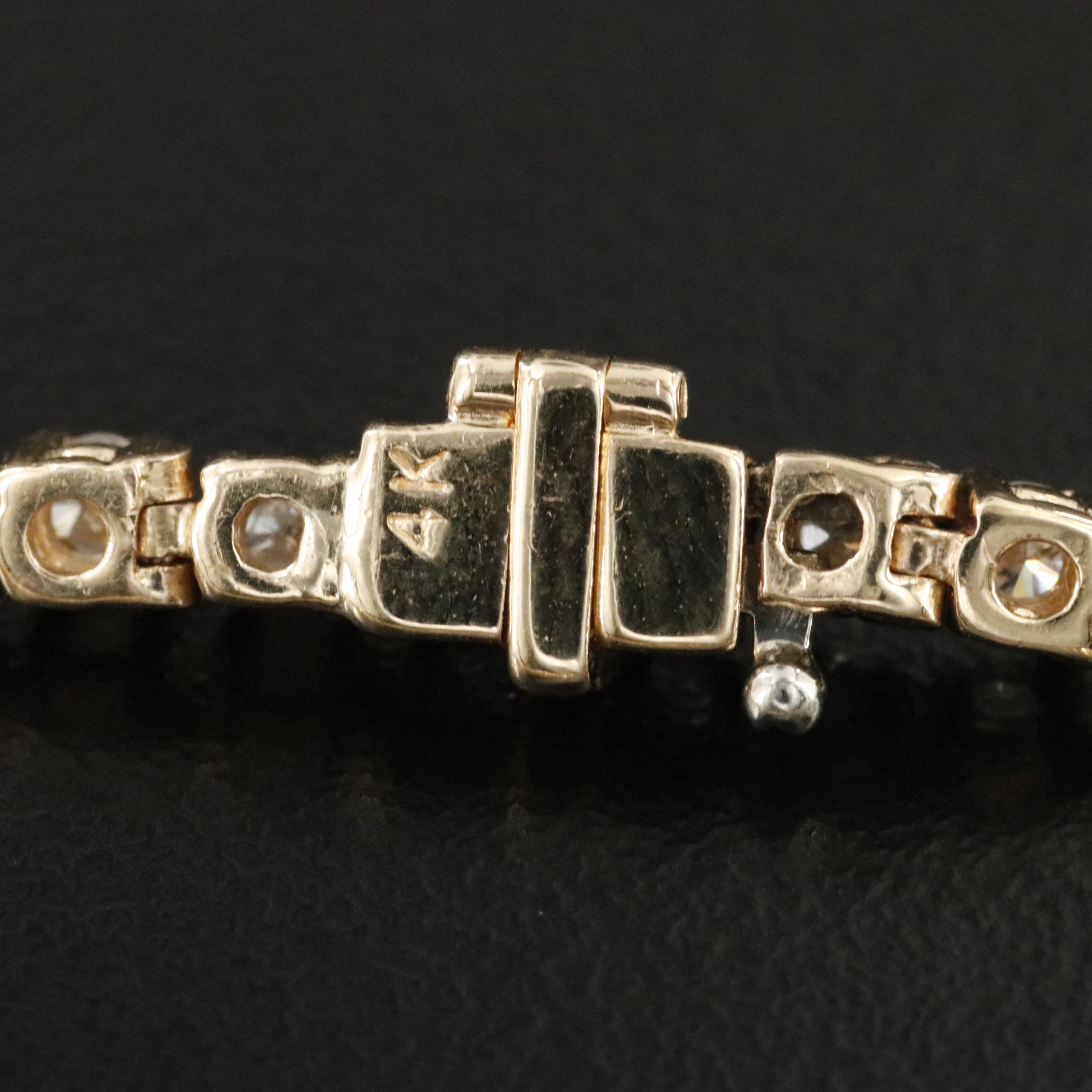14K 2.19 CTW Diamond Line Bracelet
