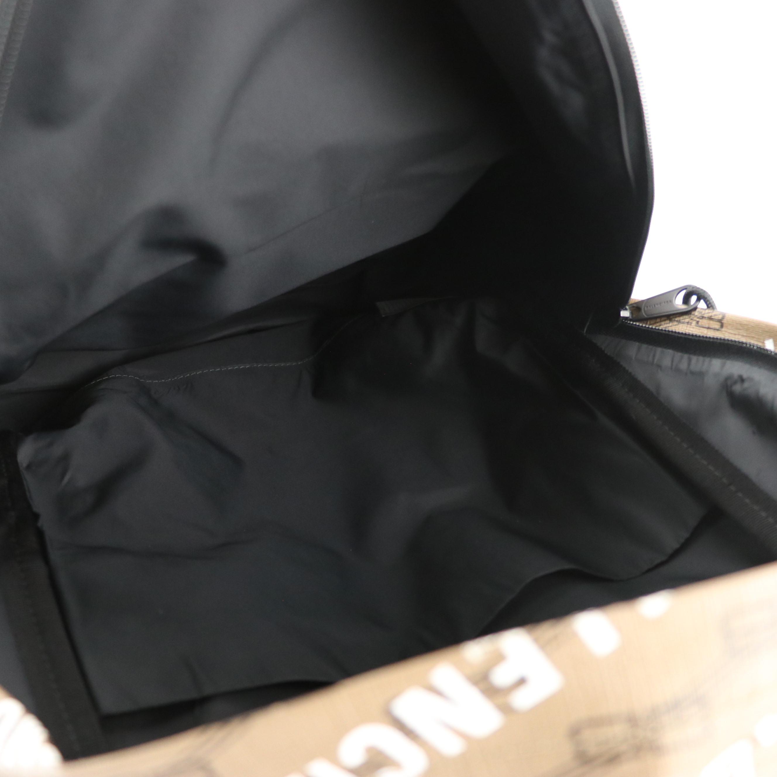 Balenciaga Signature Backpack in Logo Coated Canvas