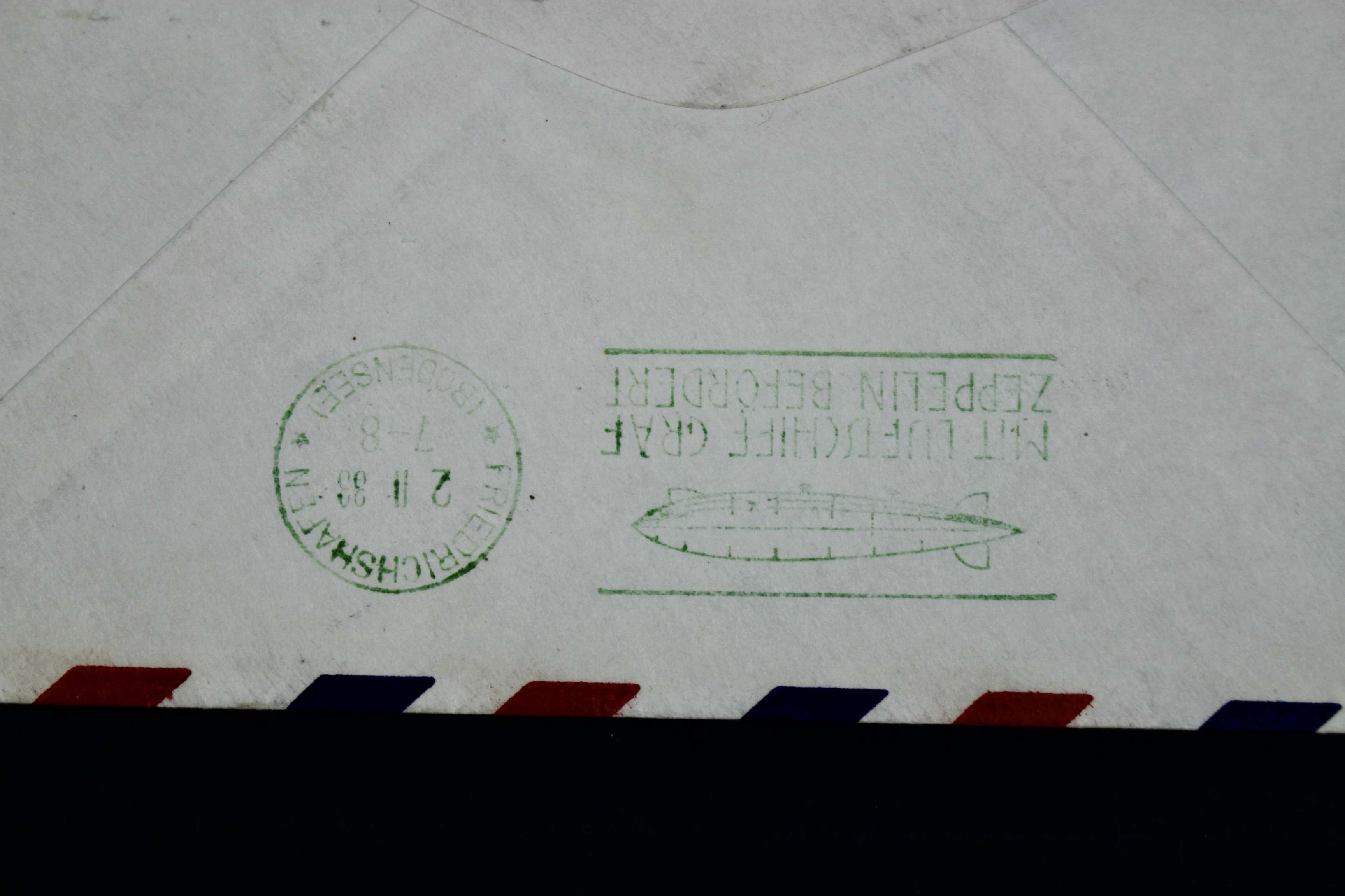 1933 Century of Progress Graf Zeppelin Postal Cover, Includes C18 Airmail Stamp