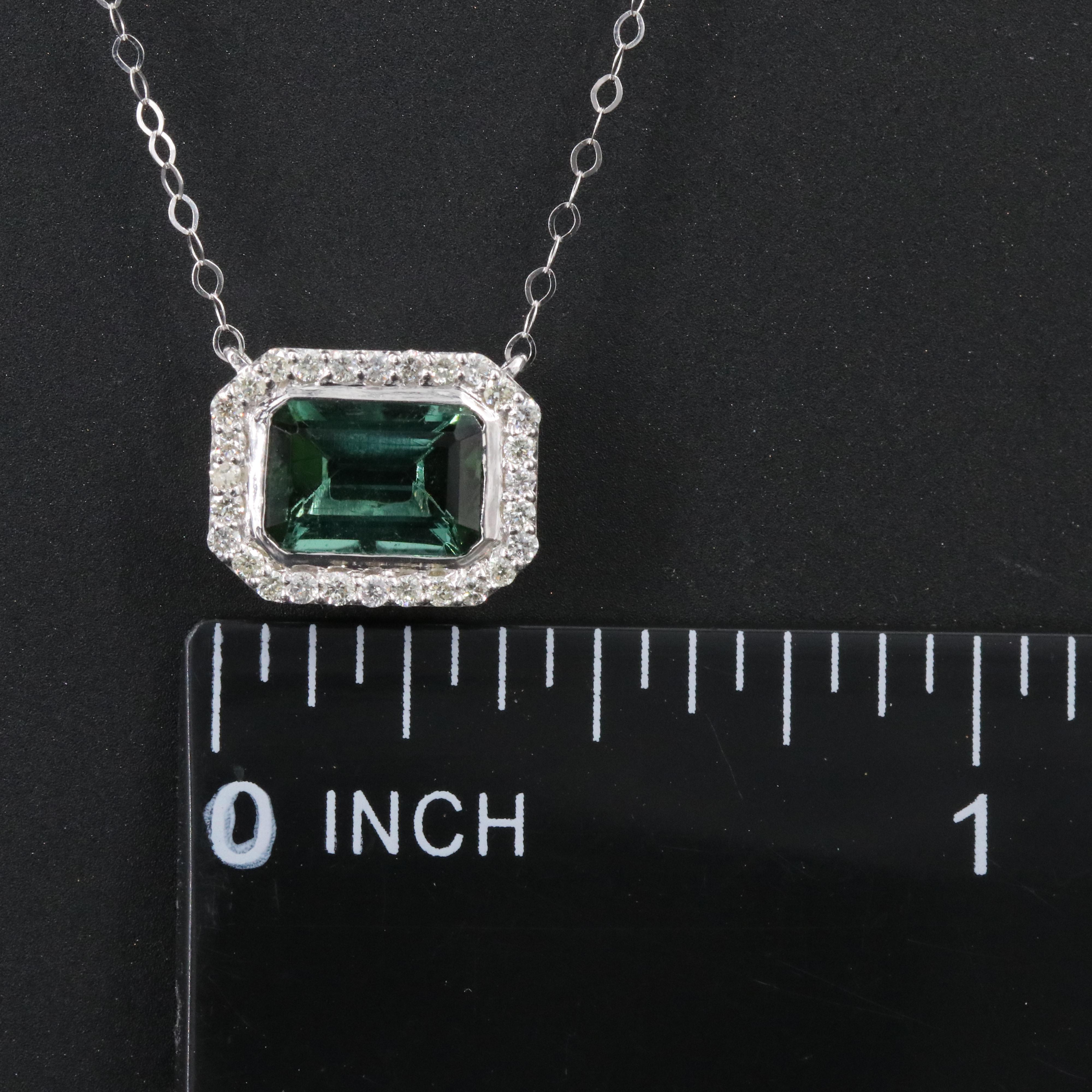 14K Tourmaline and Diamond Necklace