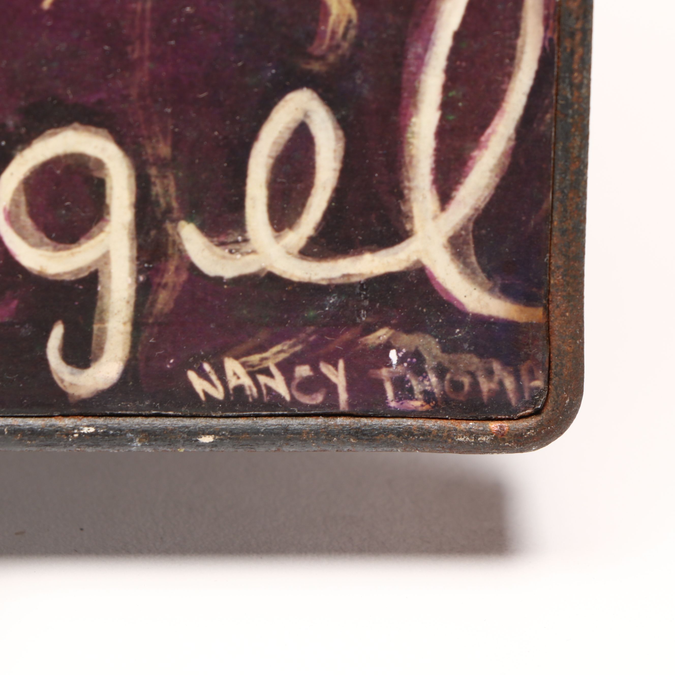 Artist Signed Wooden Wall Art, Late 20th Century