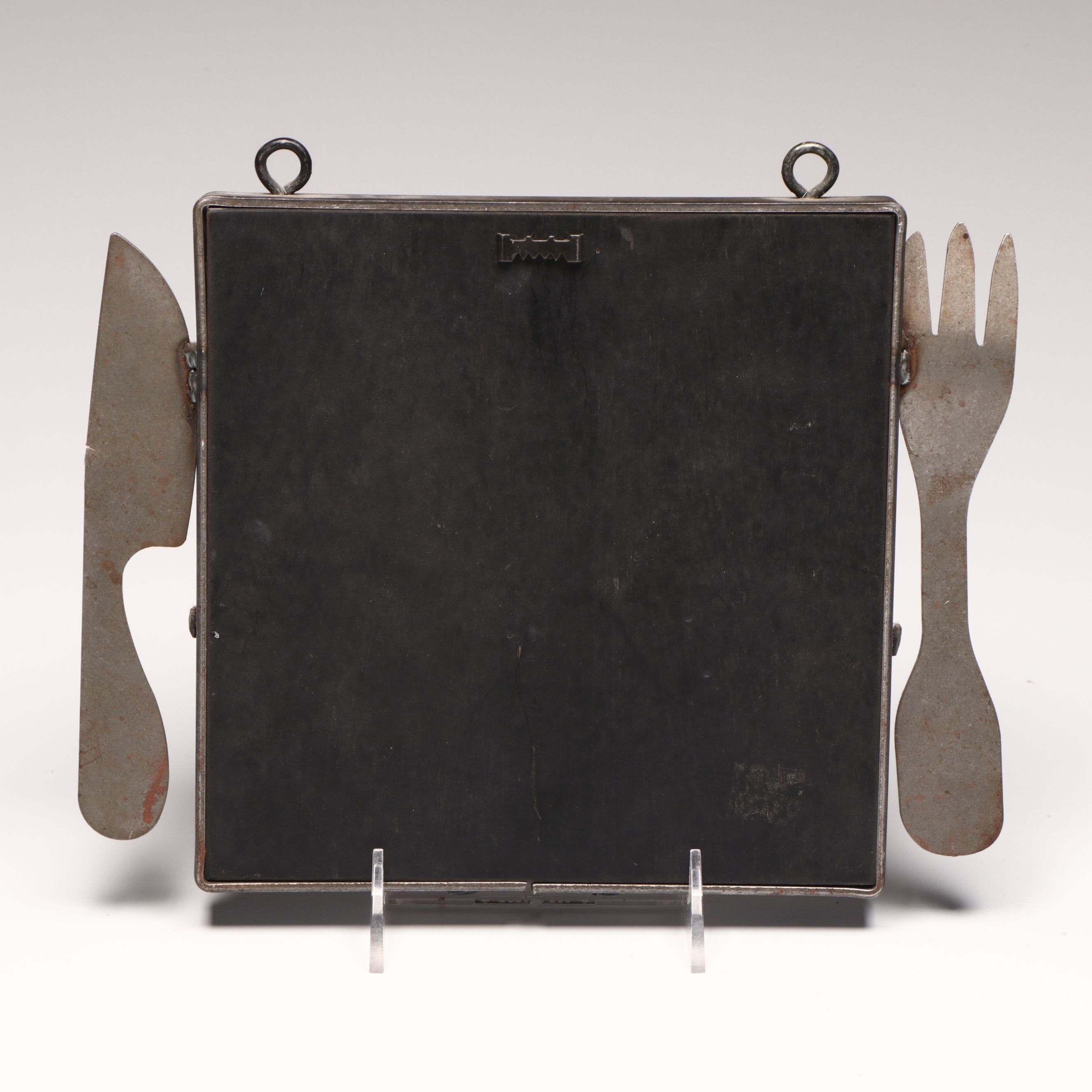 Artist Signed Wooden Wall Art, Late 20th Century