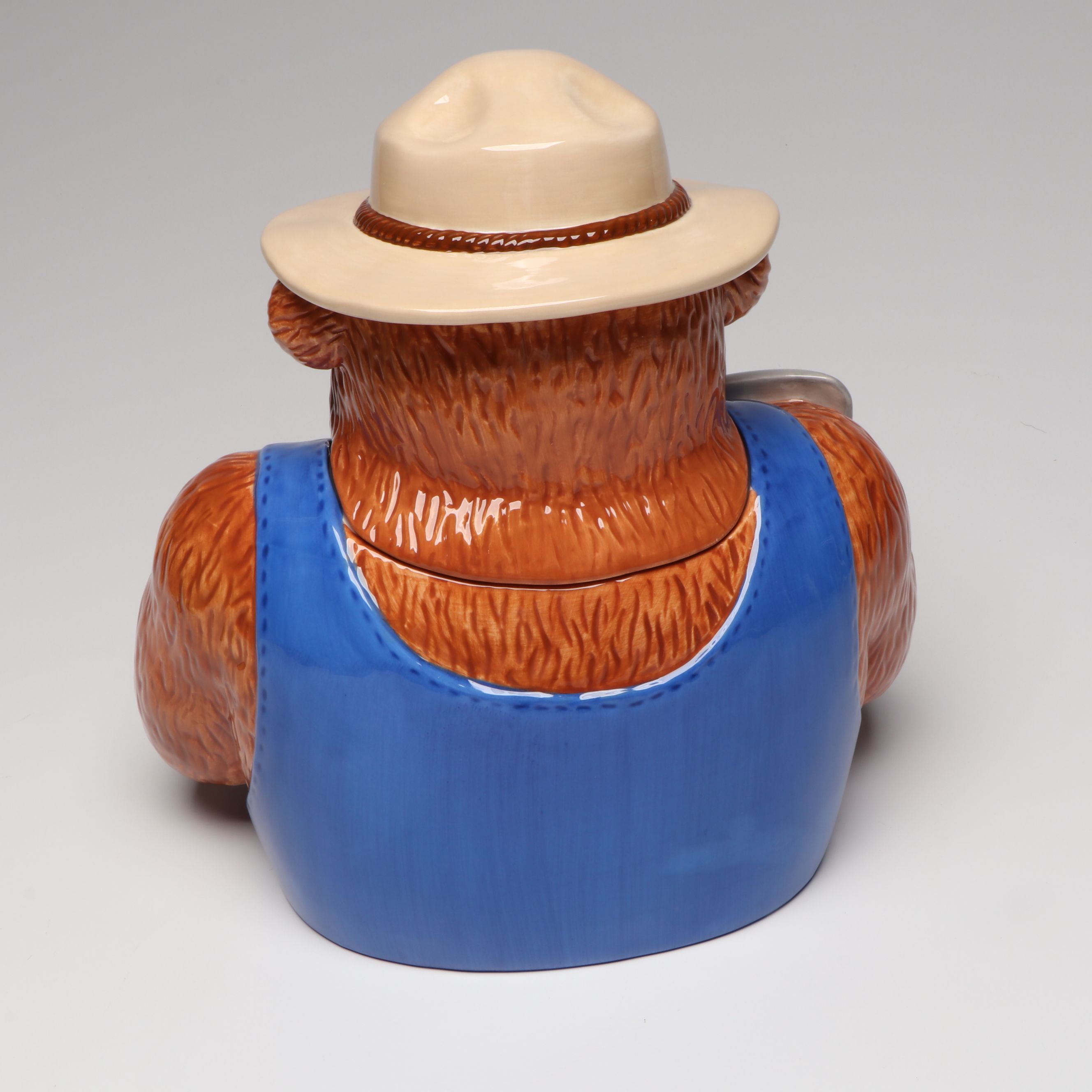 Clay Art Smokey the Bear Cookie Jar with J.J. Wind Plush Toy