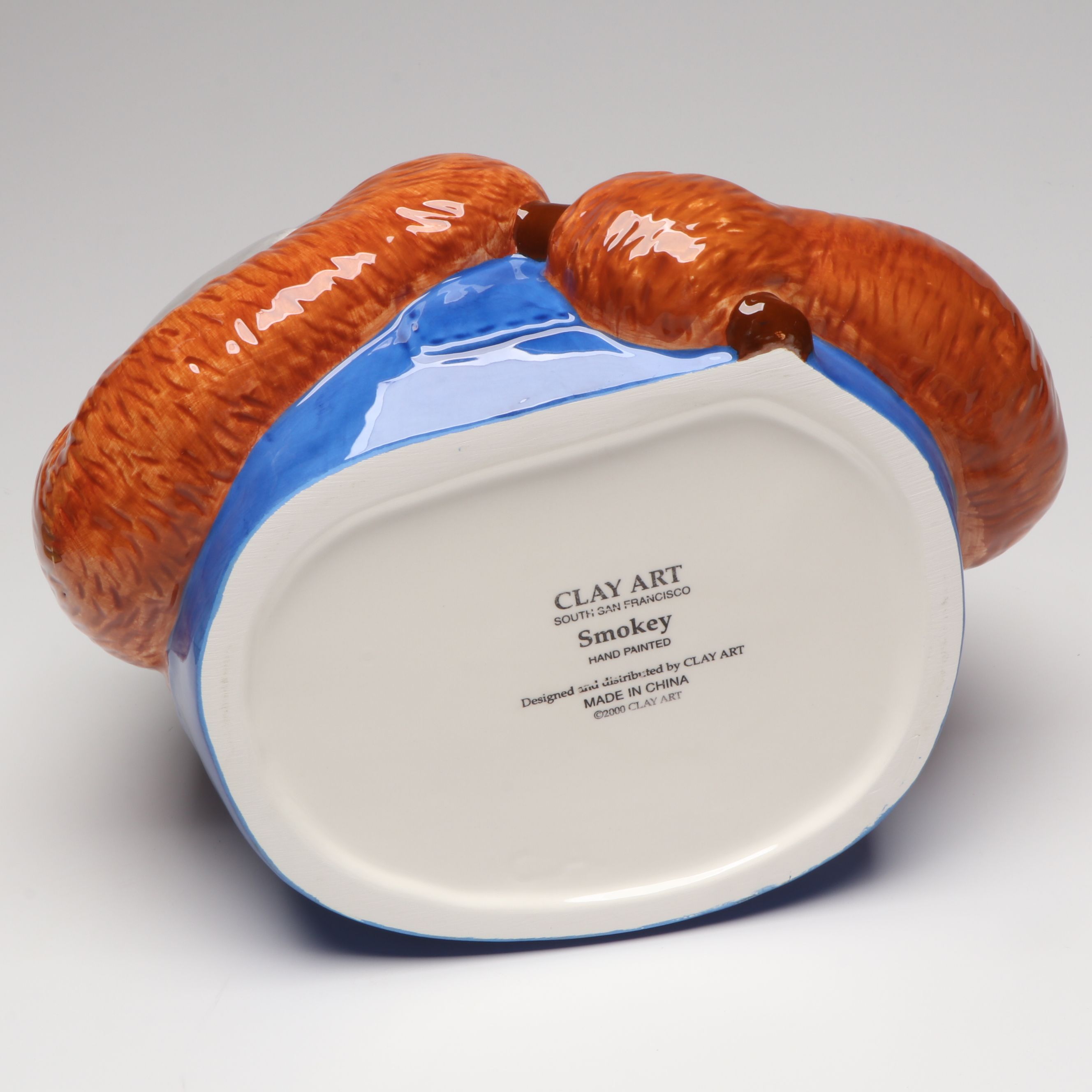 Clay Art Smokey the Bear Cookie Jar with J.J. Wind Plush Toy