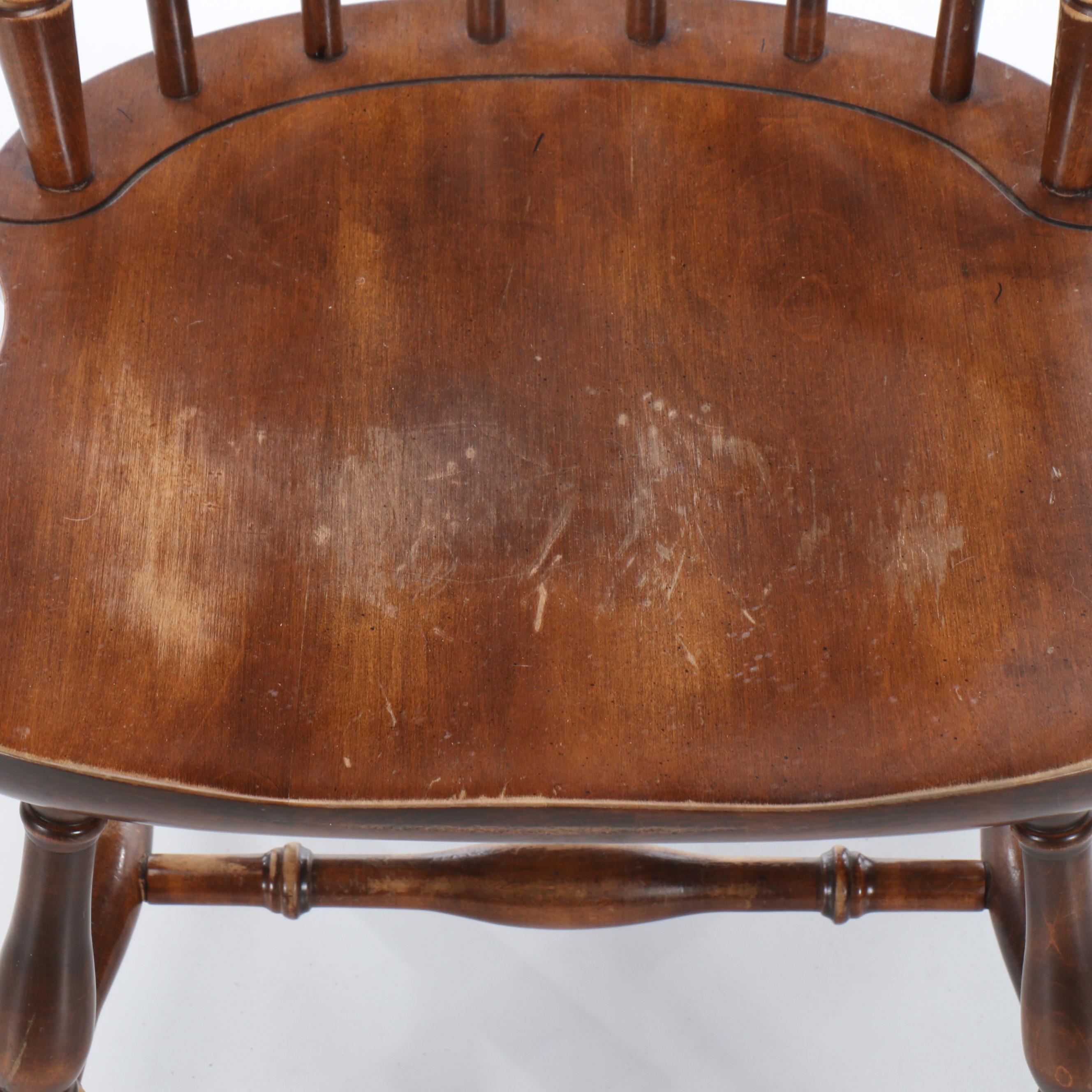 L. Hitchcock Wooden Windsor Style Chair, Mid-20th Century