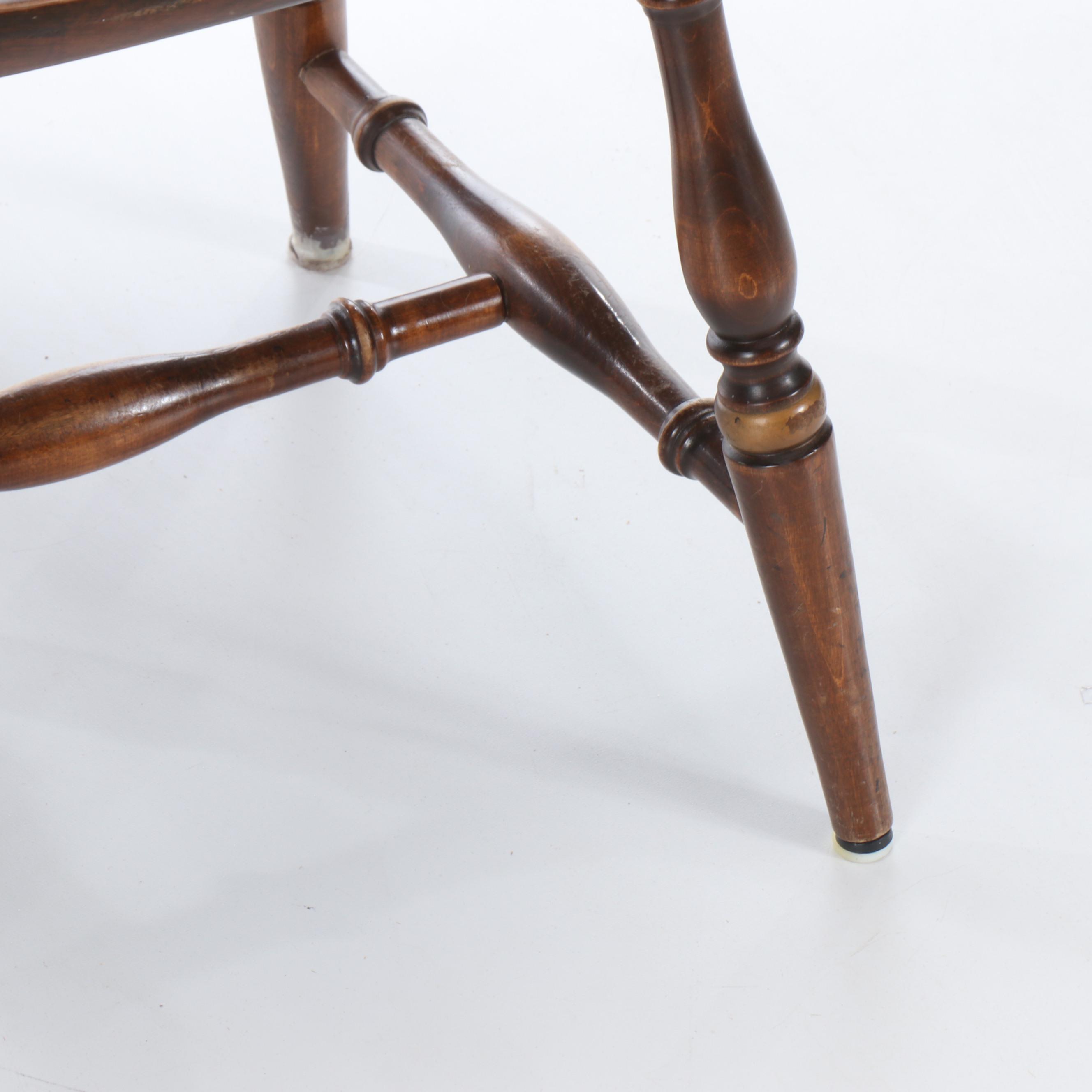 L. Hitchcock Wooden Windsor Style Chair, Mid-20th Century