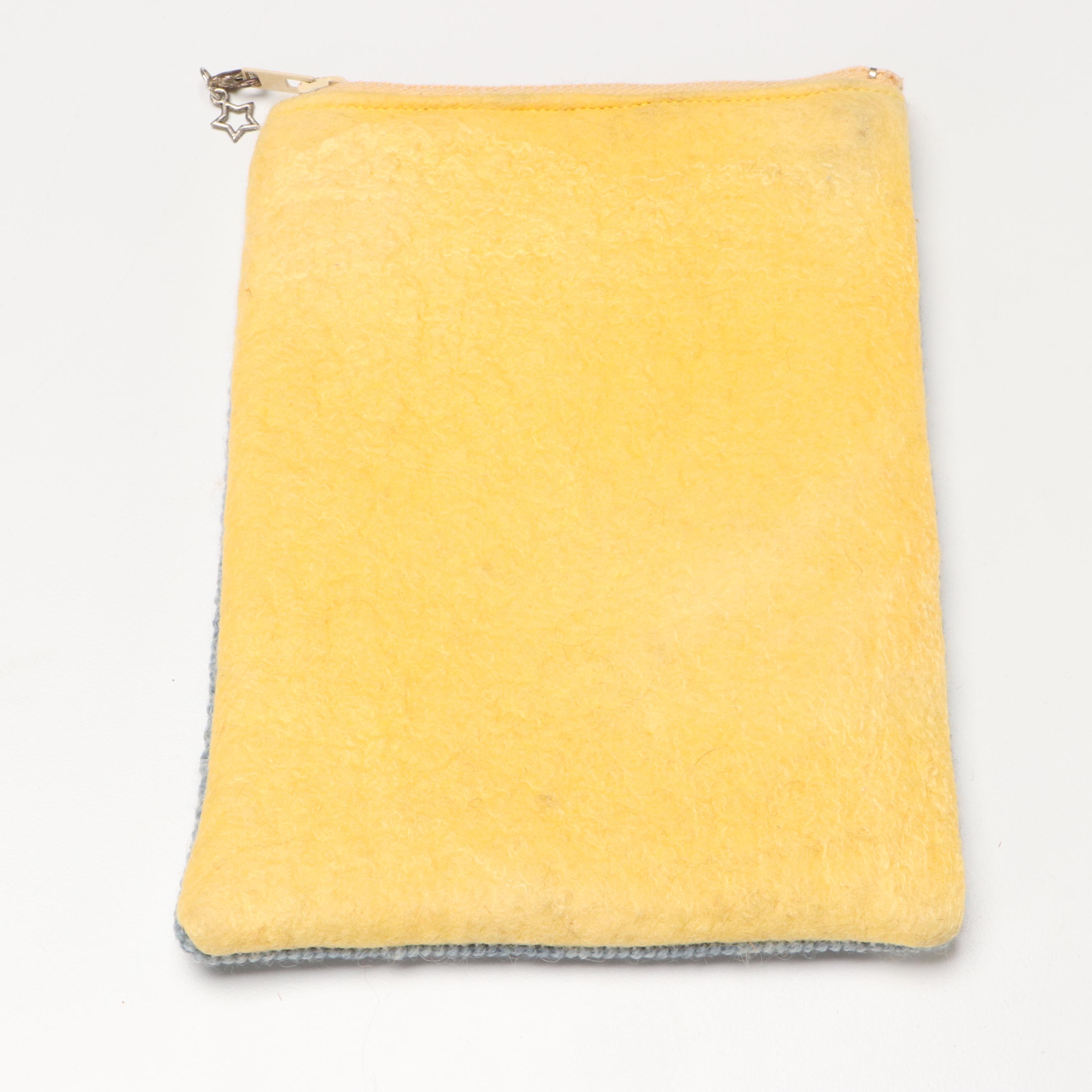 Indian Mosaic Bone Inlay and Wood Box, Needlepoint Pouches and Other Décor