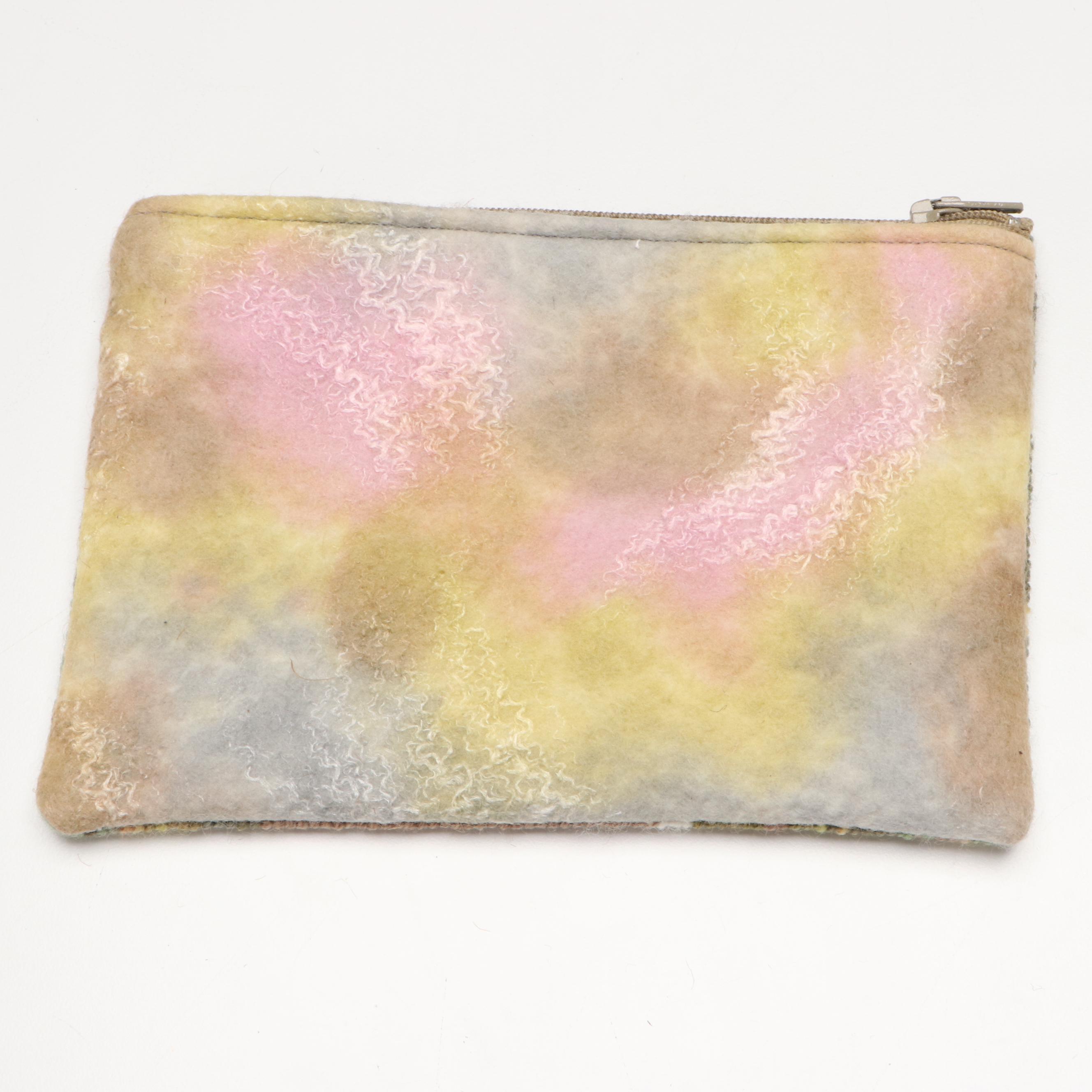 Indian Mosaic Bone Inlay and Wood Box, Needlepoint Pouches and Other Décor