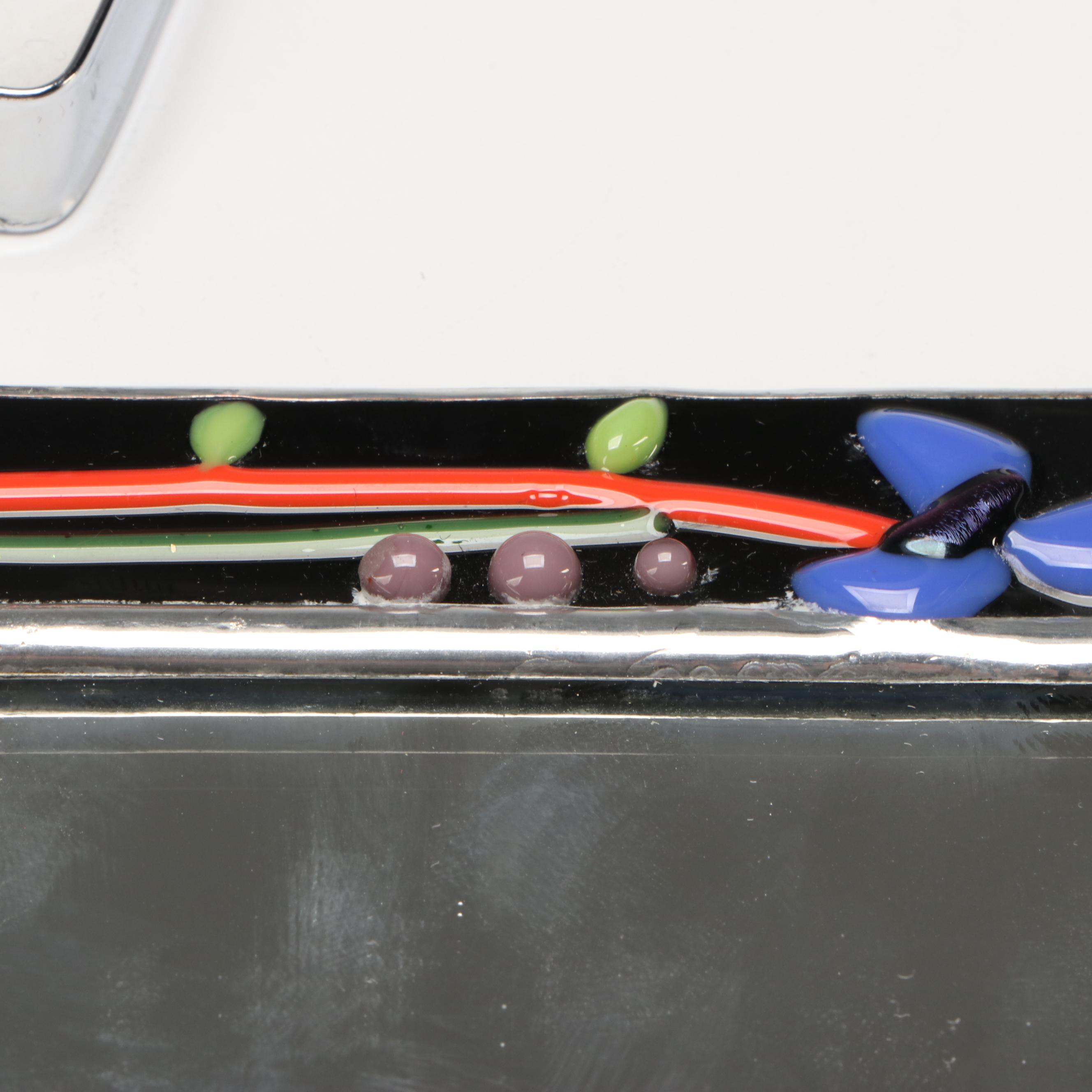 Indian Mosaic Bone Inlay and Wood Box, Needlepoint Pouches and Other Décor