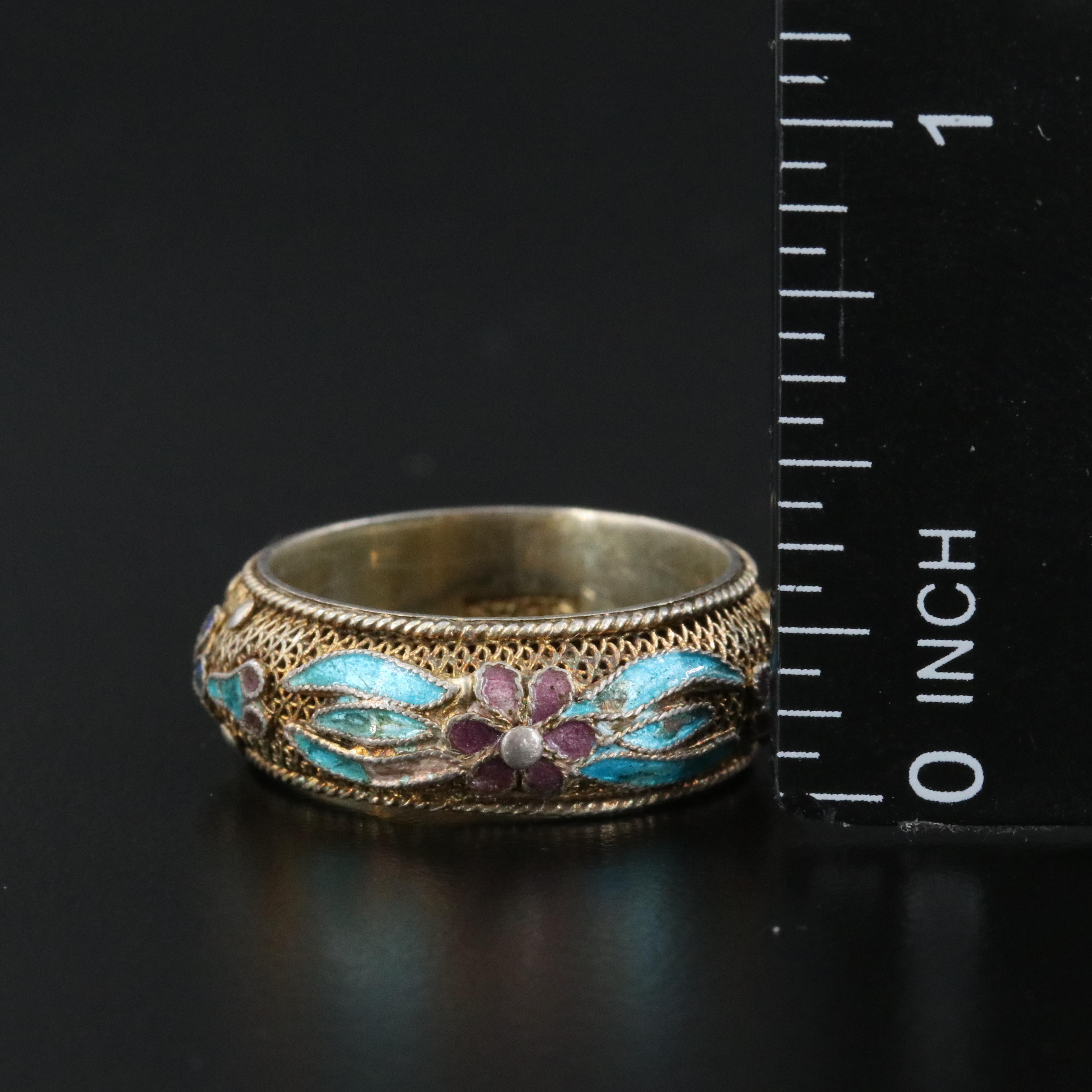 Sterling Jewelry Collection Including Carl-Art Inc, Chinese Cloisonné & Garnet