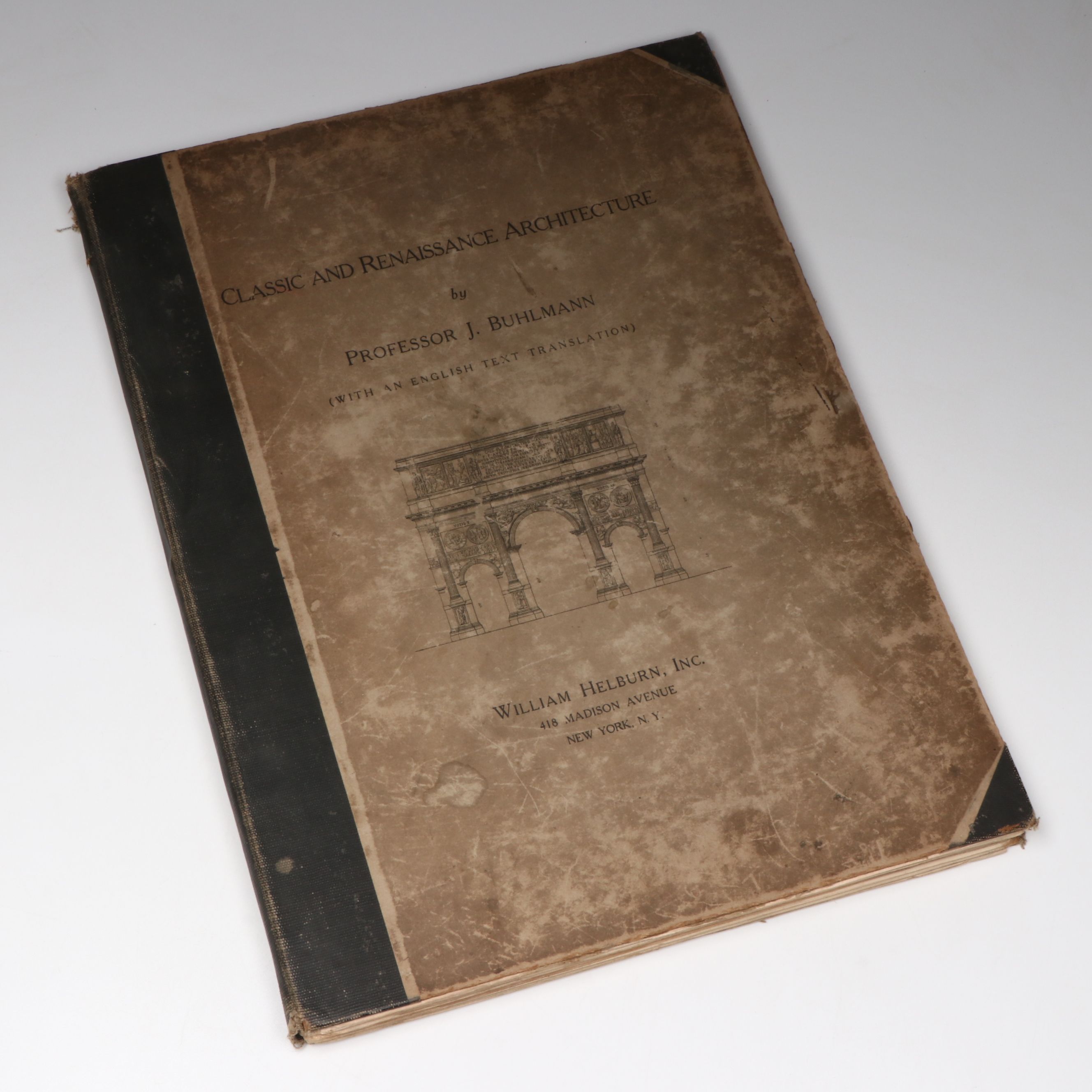 "Classic and Renaissance Architecture" Folio by Joseph Buhlmann, circa 1910