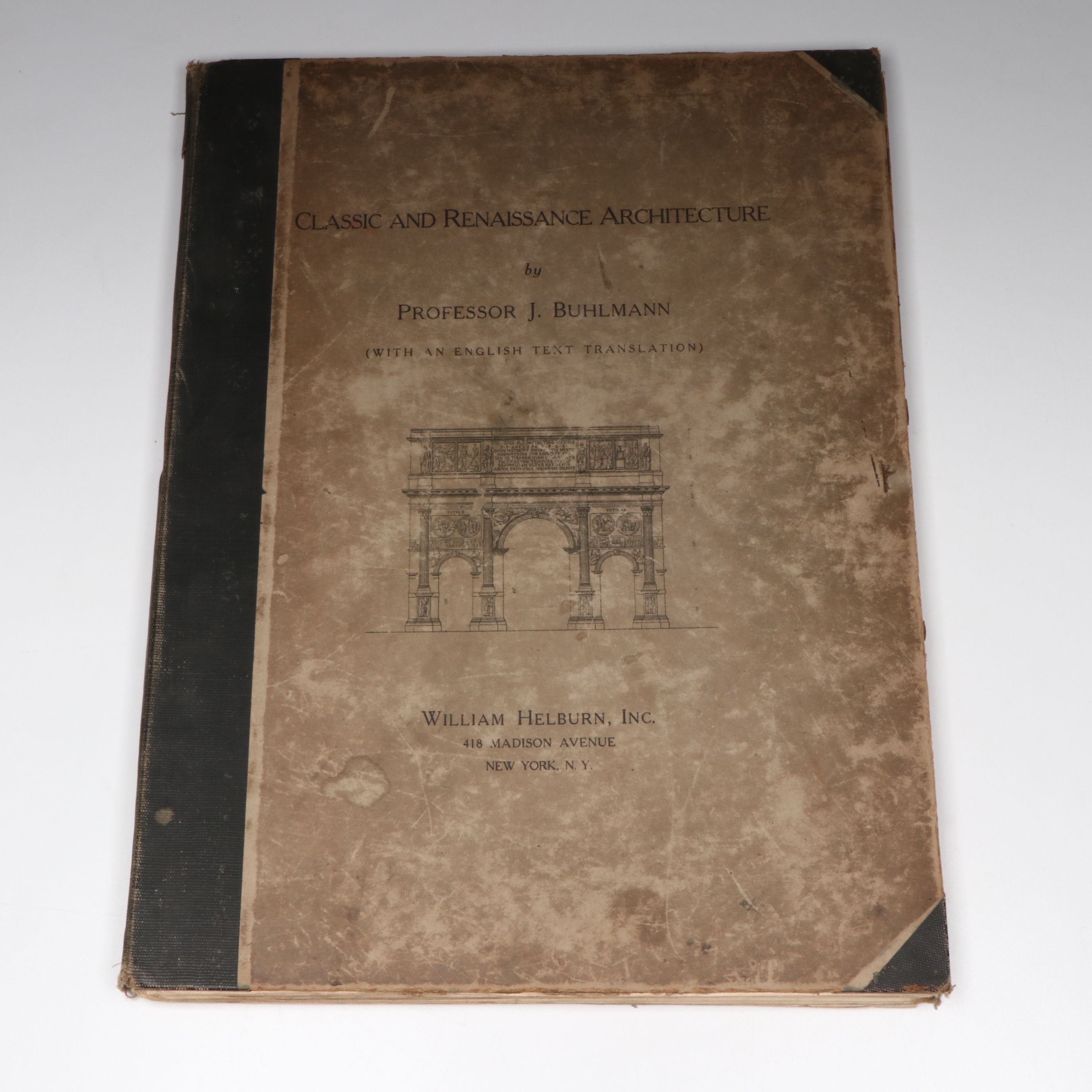 "Classic and Renaissance Architecture" Folio by Joseph Buhlmann, circa 1910