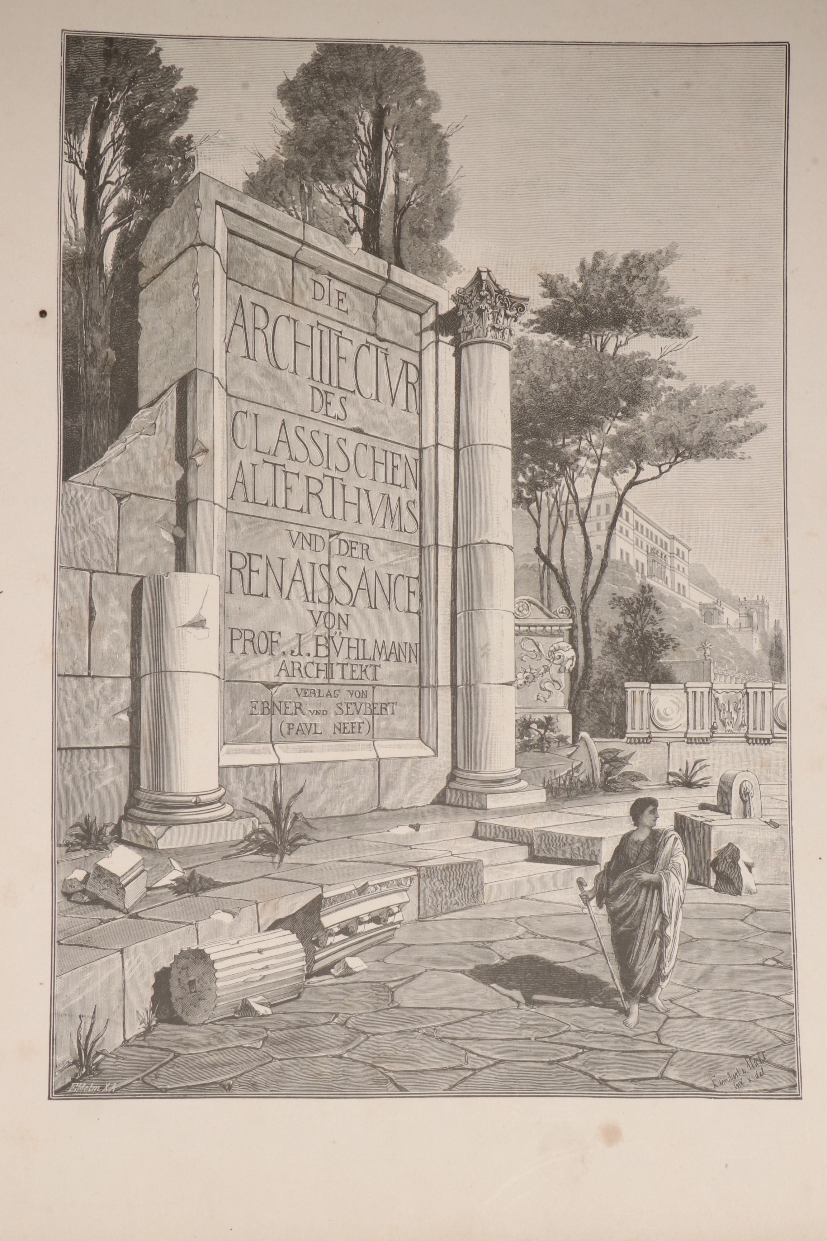 "Classic and Renaissance Architecture" Folio by Joseph Buhlmann, circa 1910