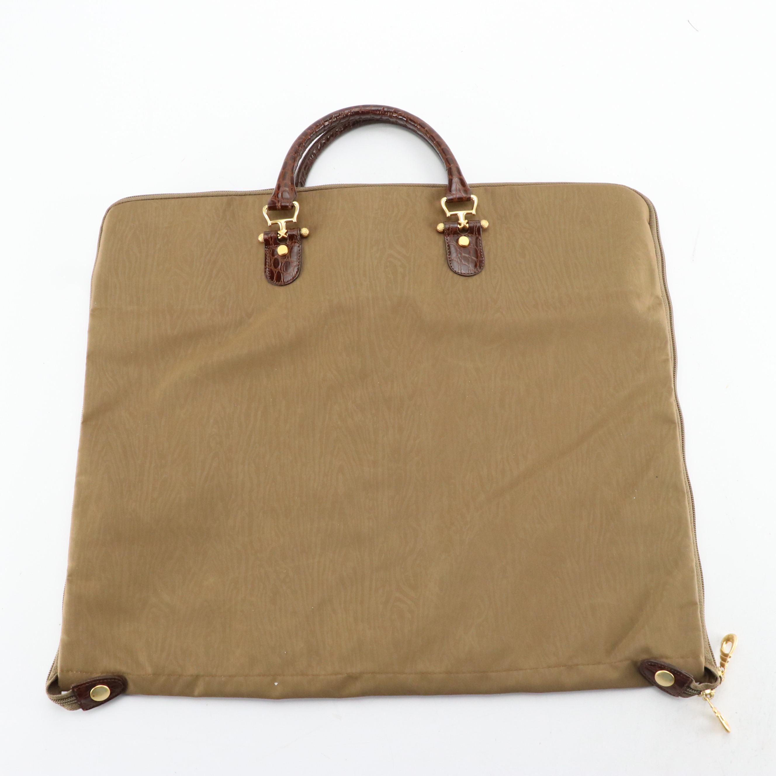 Balenciaga Travel Hanging Garment Bag in Nylon with Faux Leather Trim