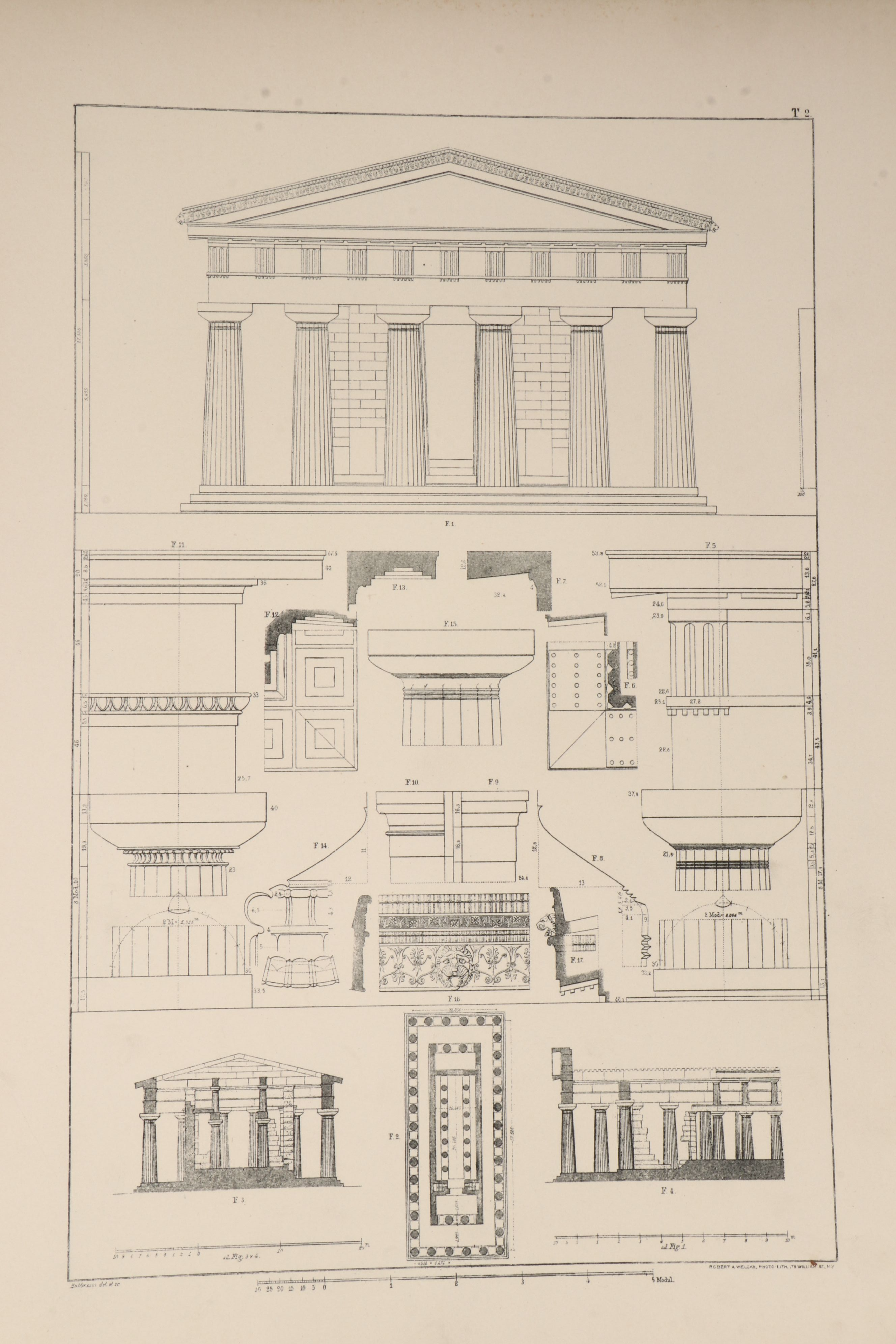 "Classic and Renaissance Architecture" Folio by Joseph Buhlmann, circa 1910
