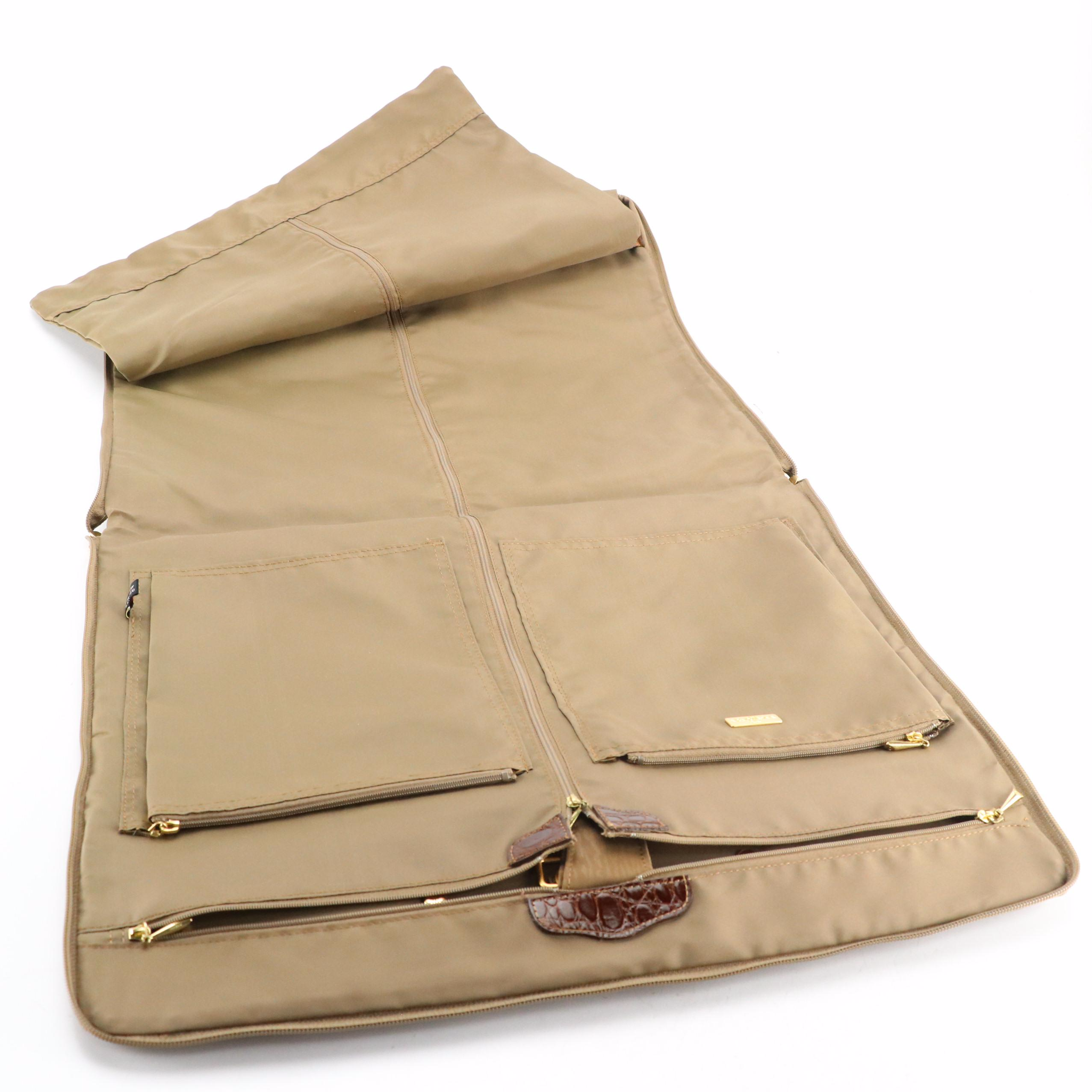 Balenciaga Travel Hanging Garment Bag in Nylon with Faux Leather Trim