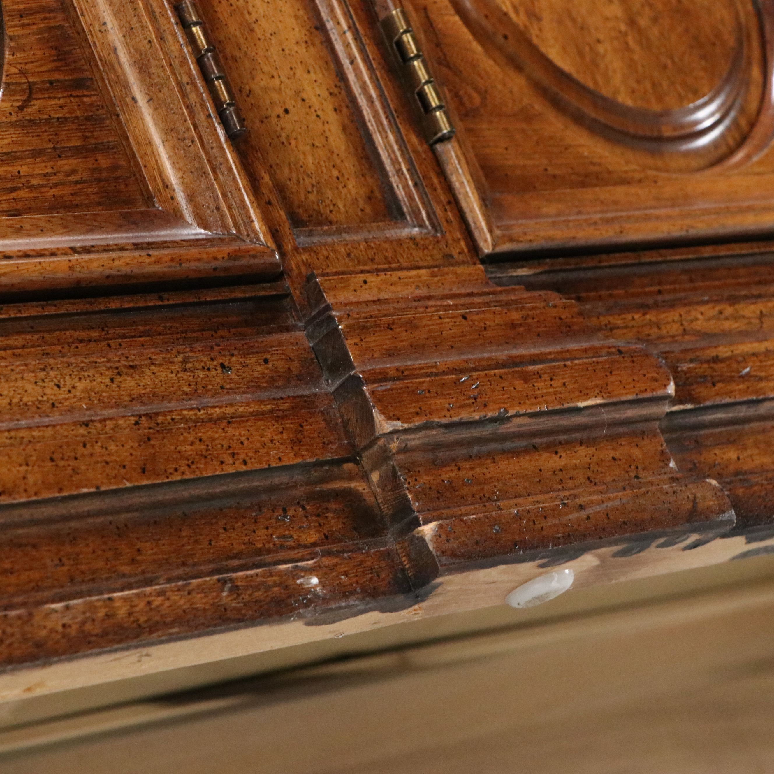 Hickory French Provincial Style Walnut Finish Sideboard