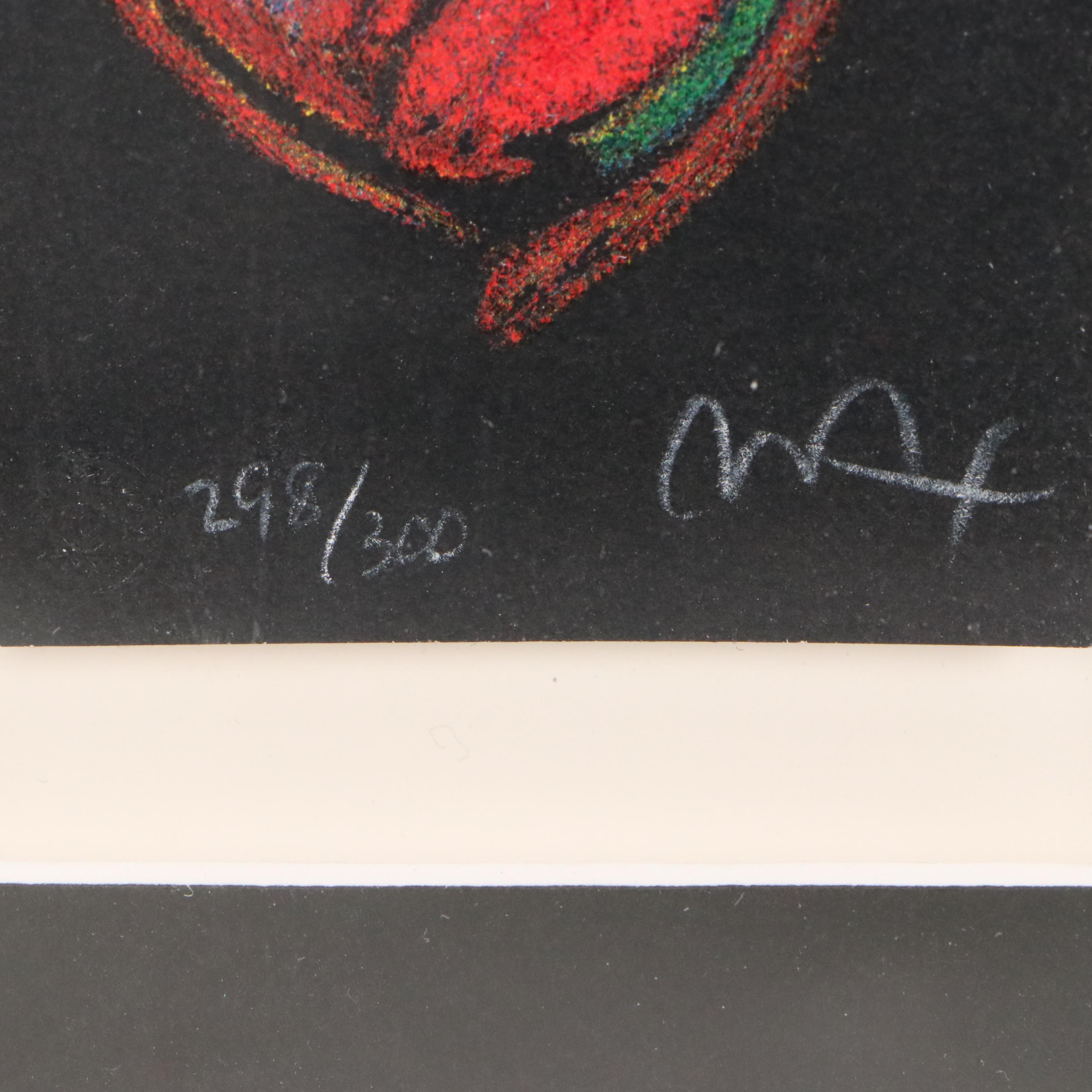 Peter Max Lithograph from "Heart Suite III," 1997